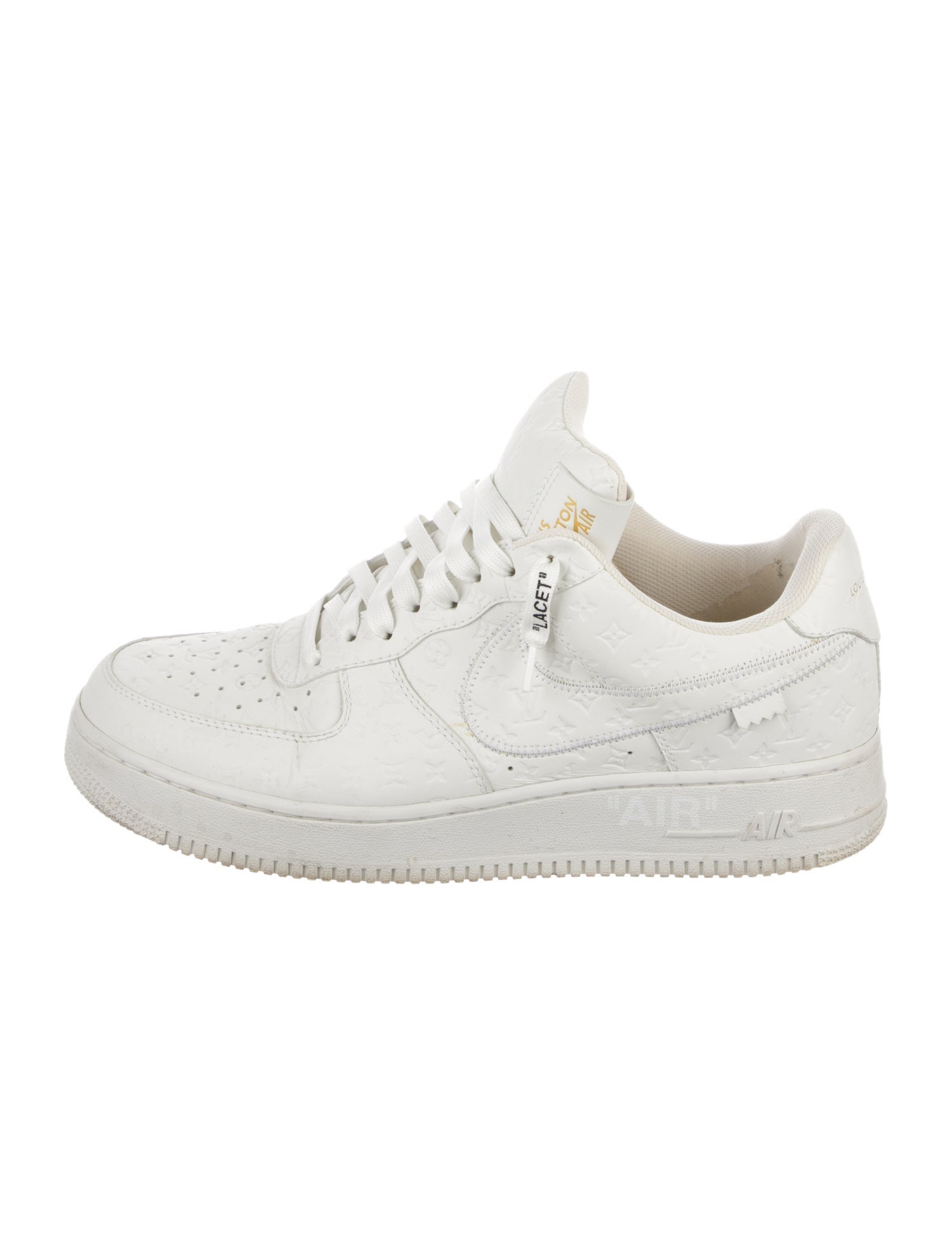 Louis Vuitton x Nike Air Force 1 Low By Virgil Abloh White Sneakers