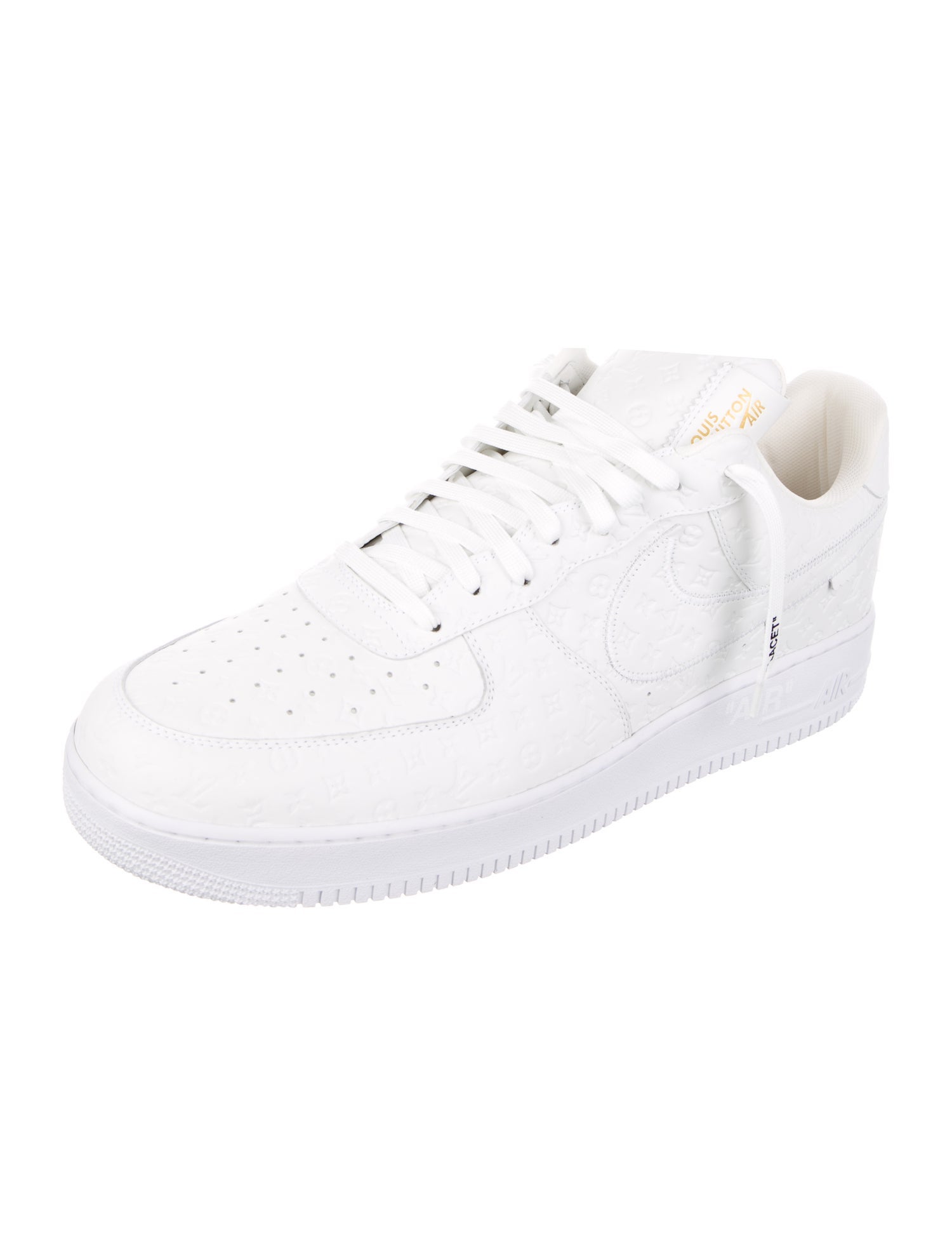 Louis Vuitton x Nike Air Force 1 Low 'Triple White' Sneakers