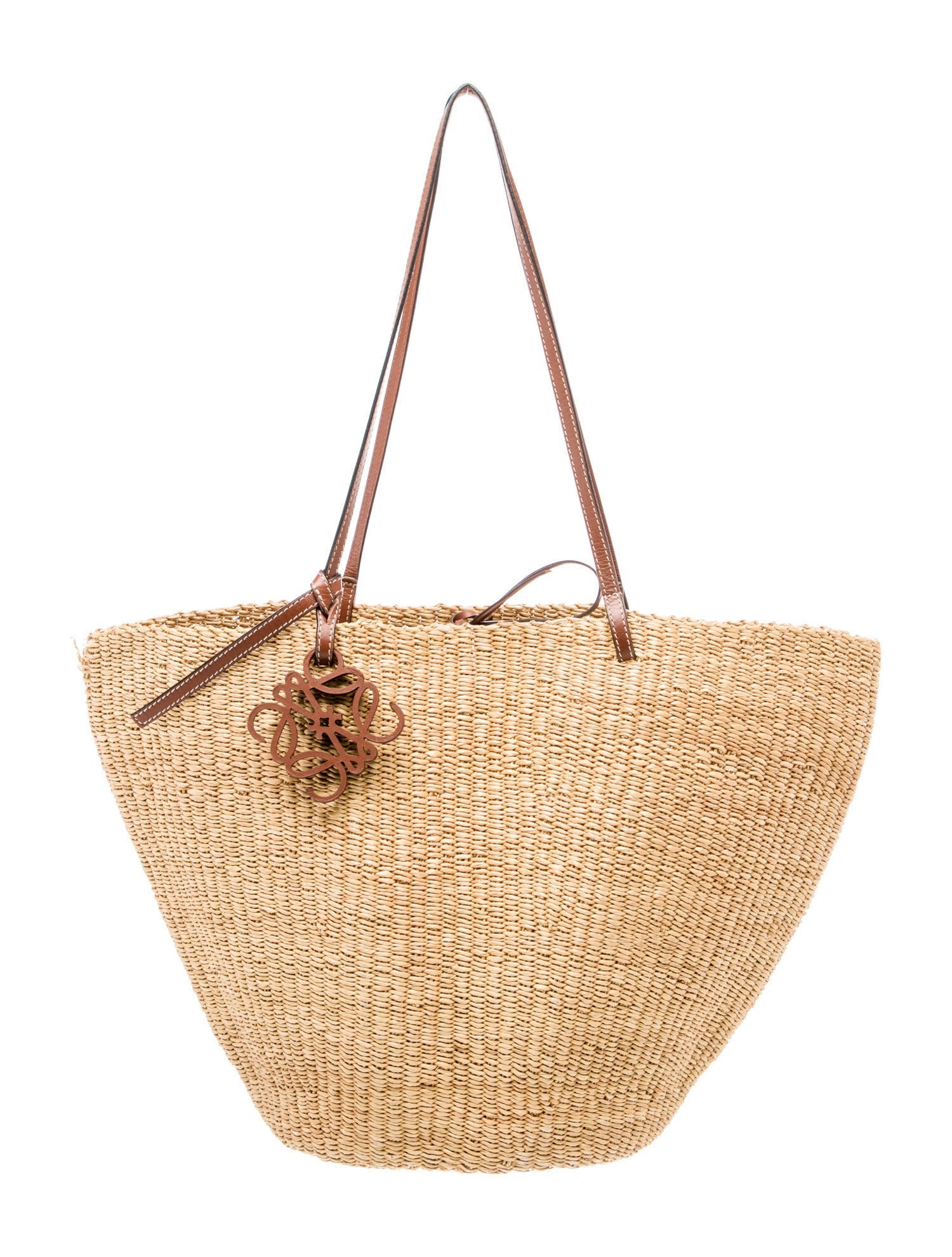 Loewe Raffia Shell Basket