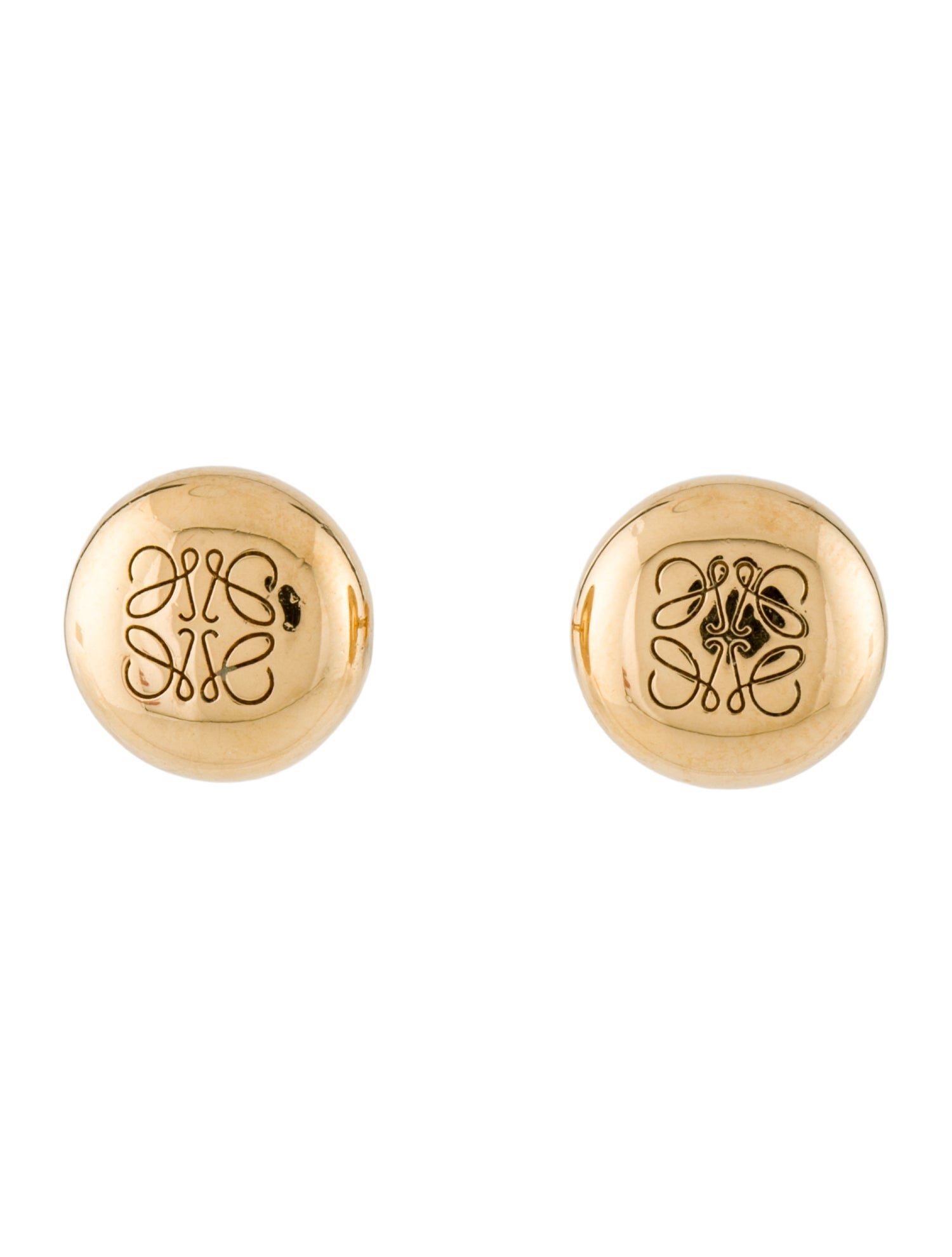 Loewe Anagram Pebble Stud Earrings