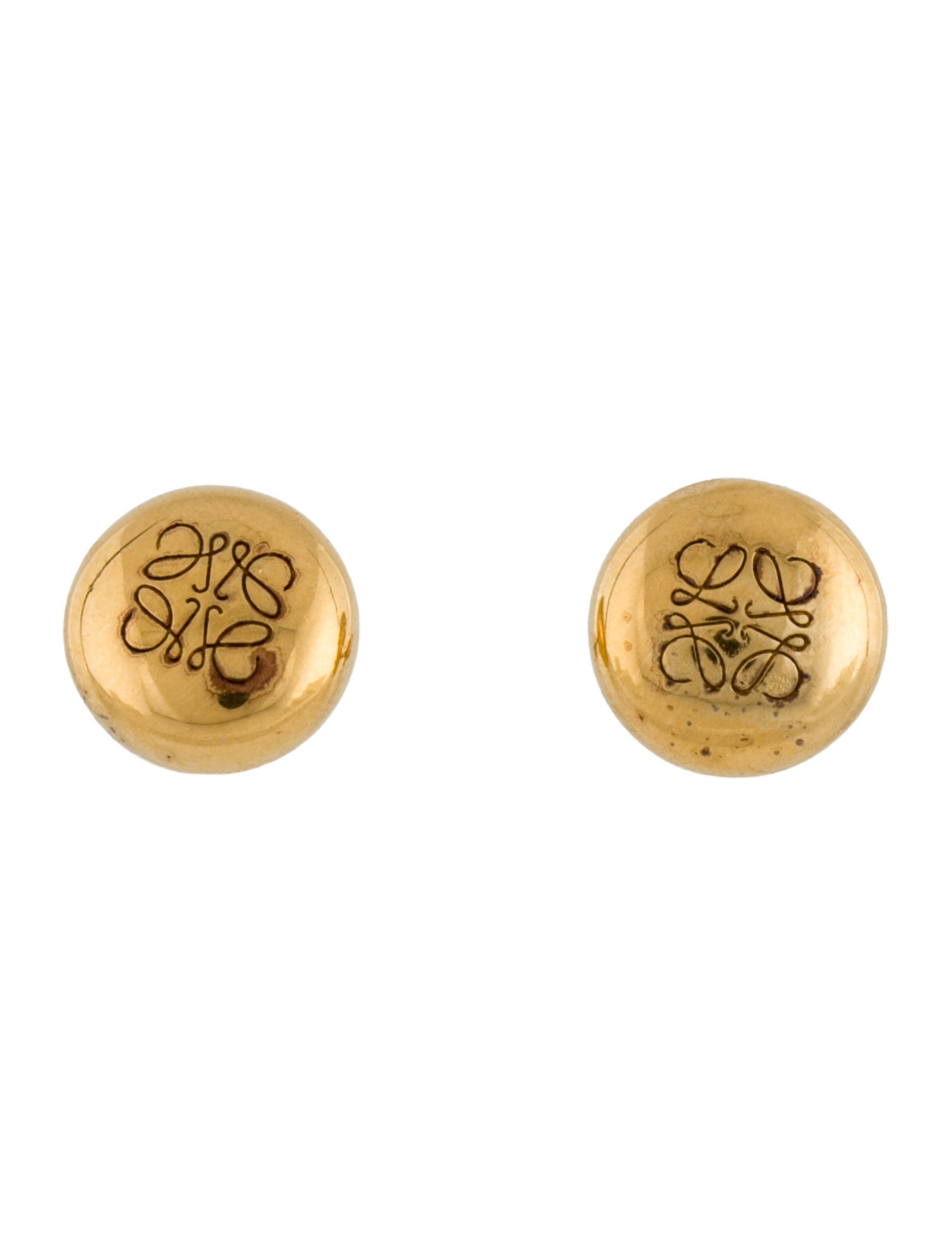 Loewe Anagram Pebble Stud Earrings