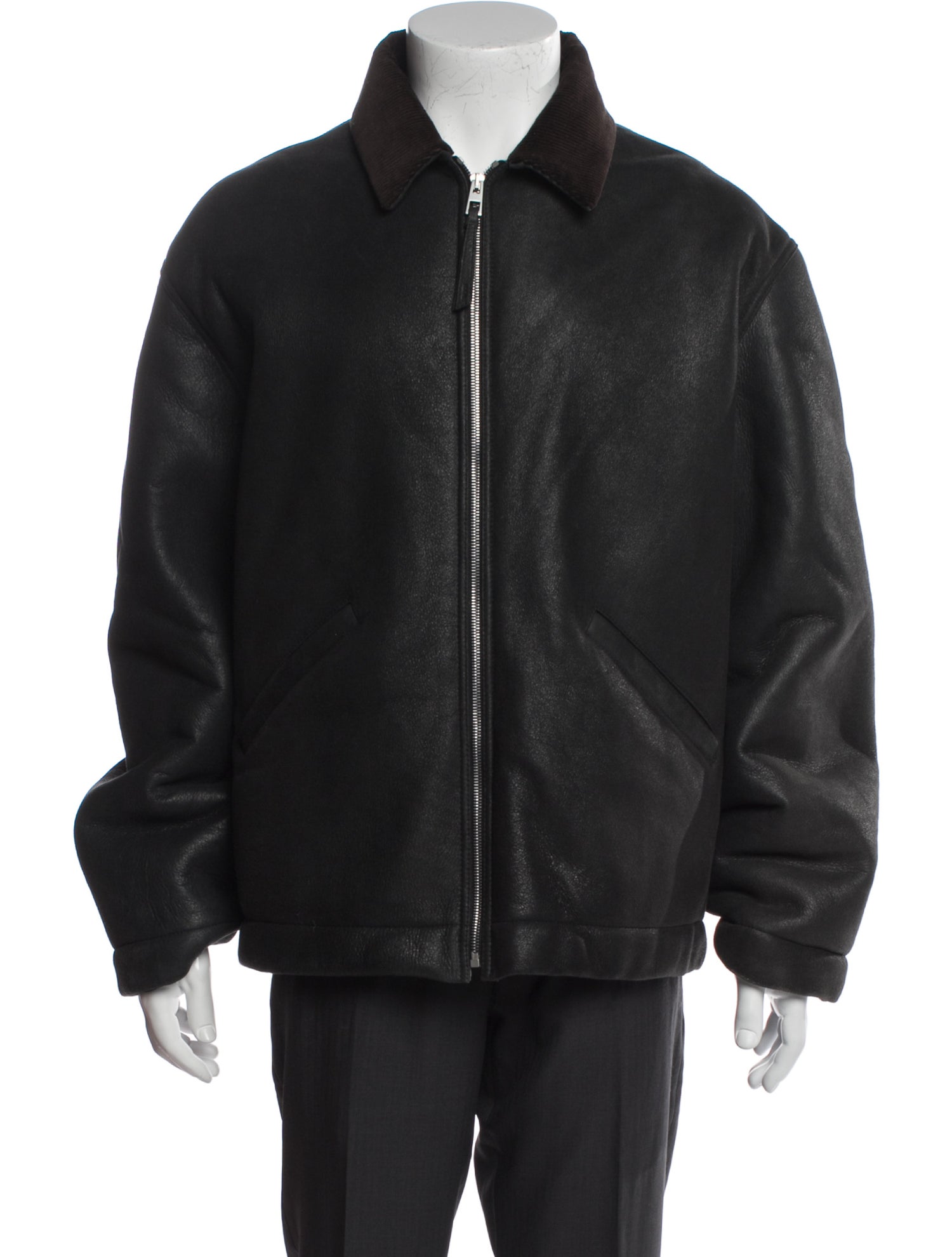 Loewe Shearling Signature Logo Moto Jacket