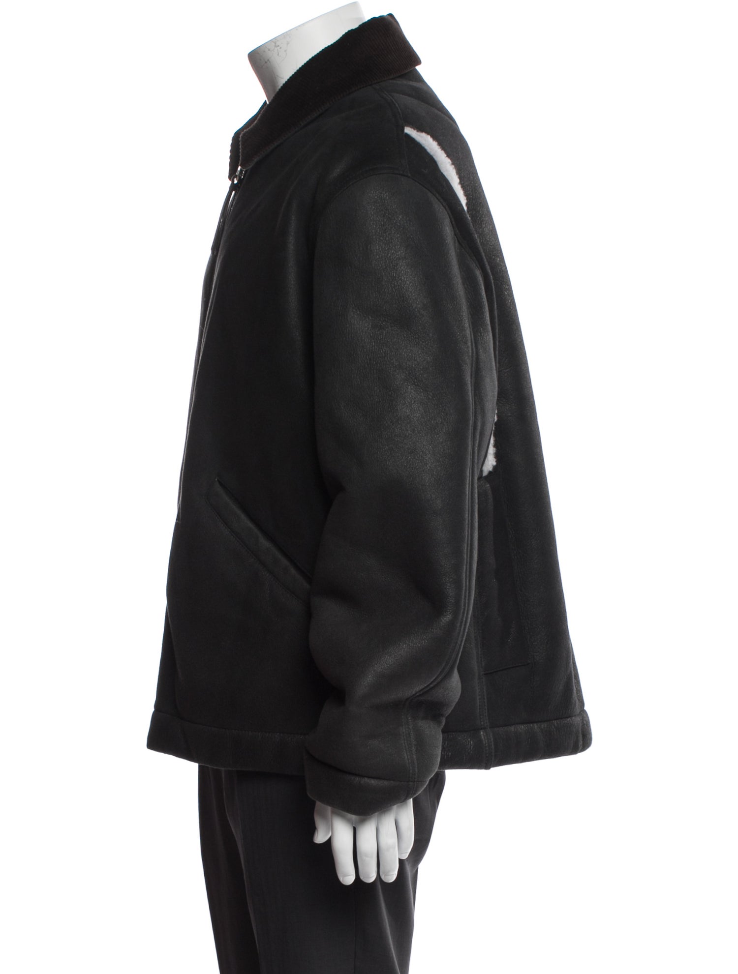 Loewe Shearling Signature Logo Moto Jacket