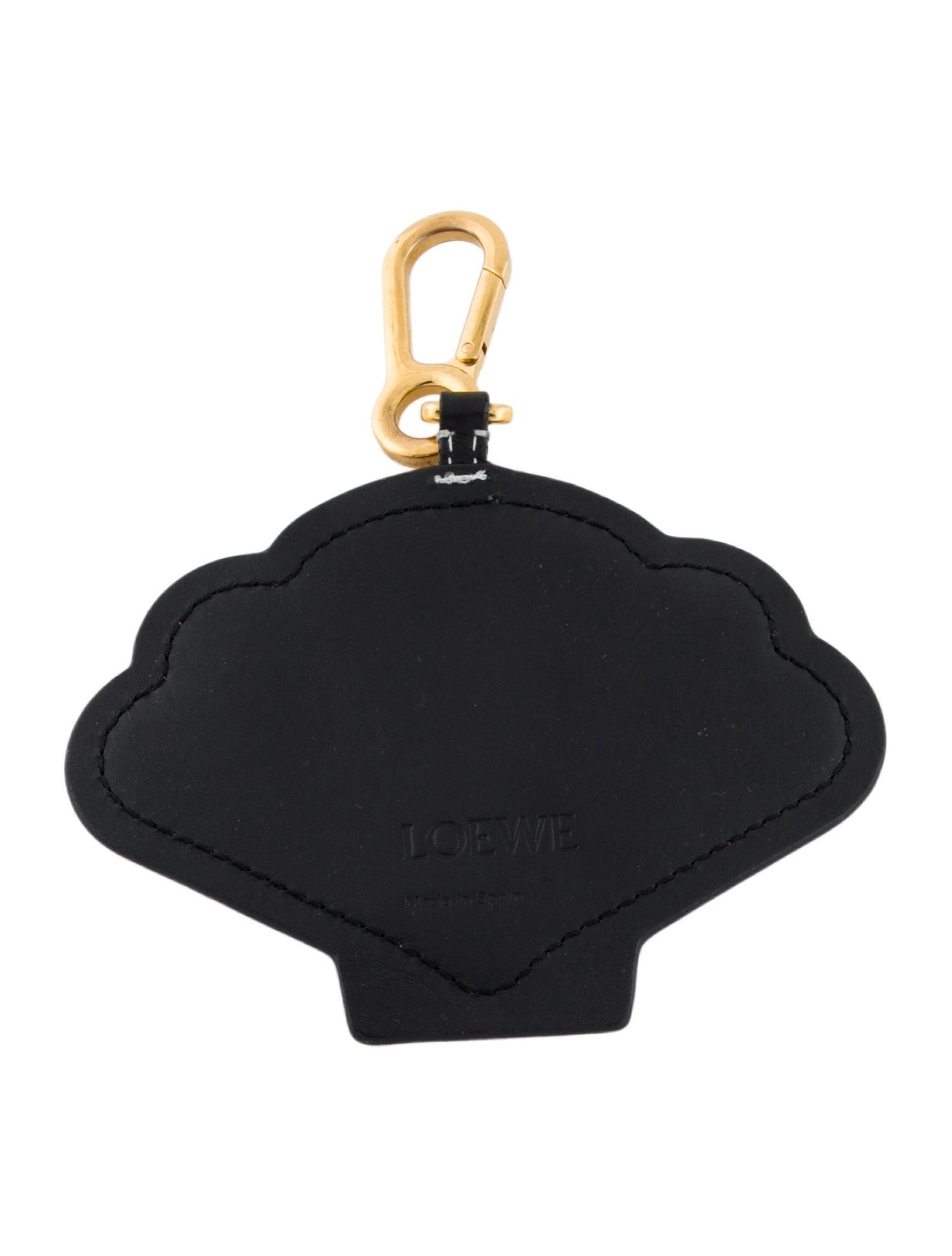 Loewe Clam keychain with gold clip