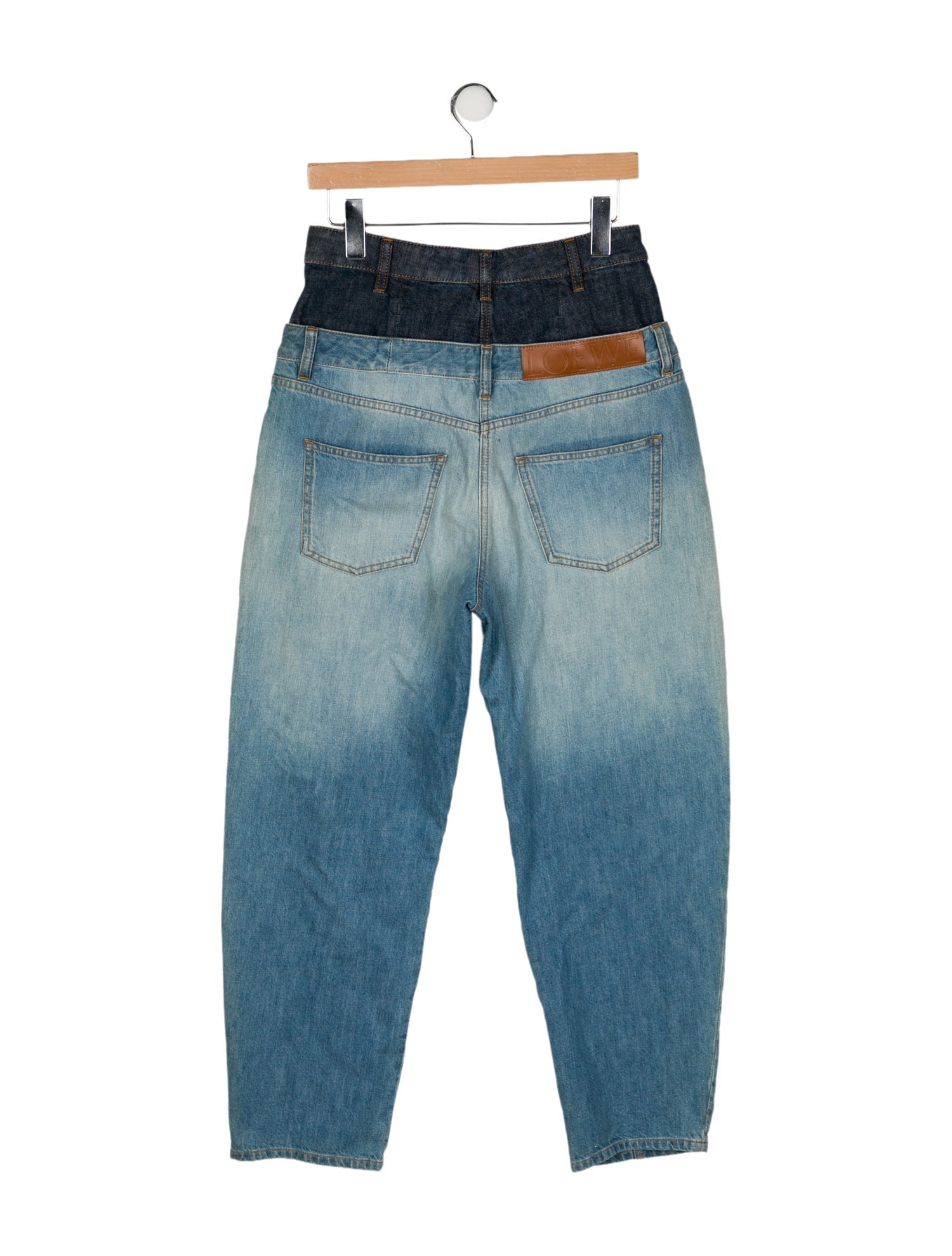 Loewe High-Rise Straight Leg Jeans
