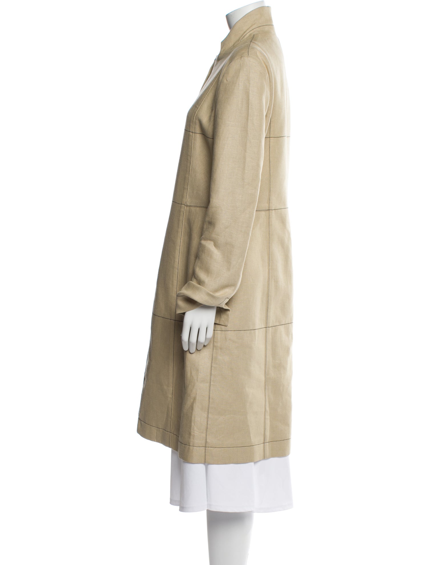 Loewe Linen Striped Trench Coat