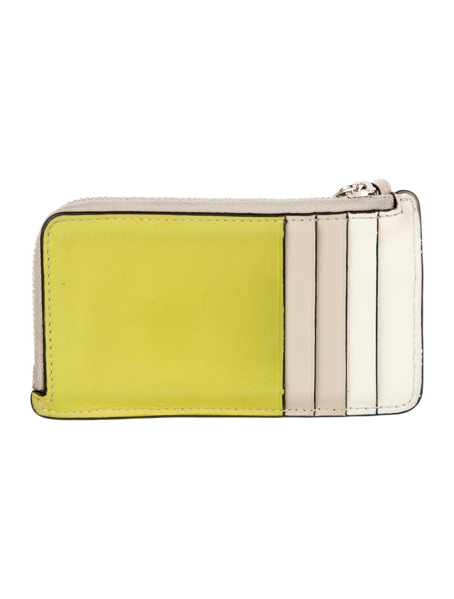 Loewe Leather Colorblock Pattern Wallet
