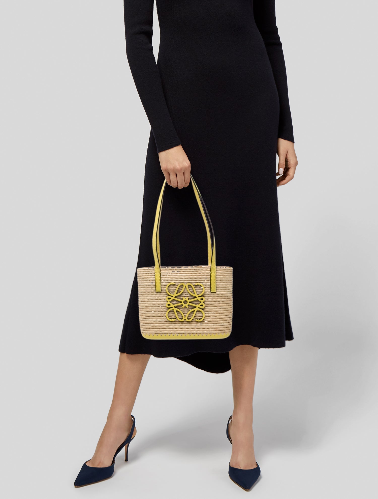 Loewe Raffia Square Basket