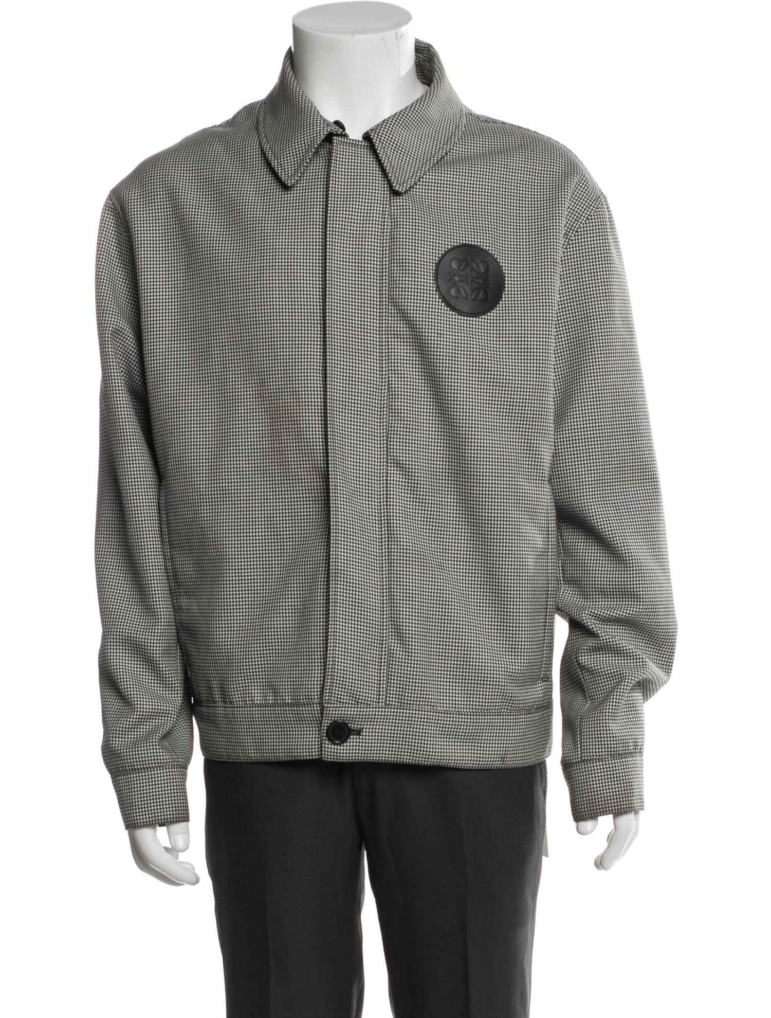 Loewe Houndstooth Print Windbreaker