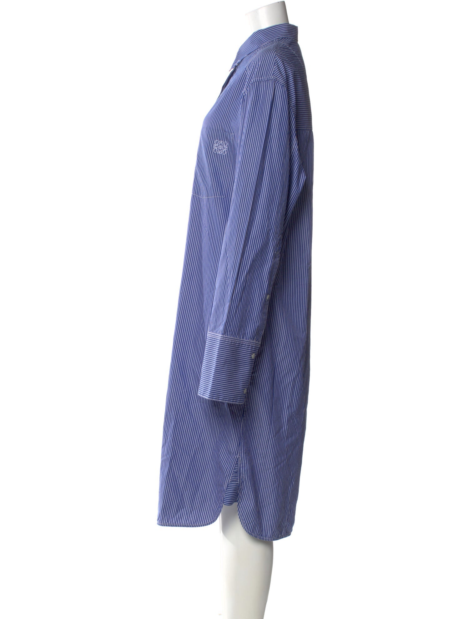 Loewe Anagram Striped Midi Length Dress