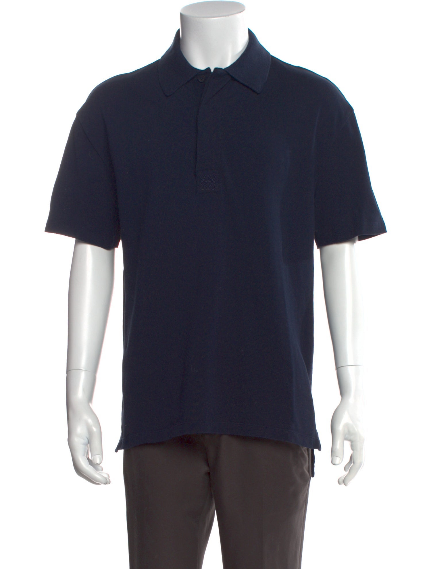 Loewe Anagram Collar Polo Shirt
