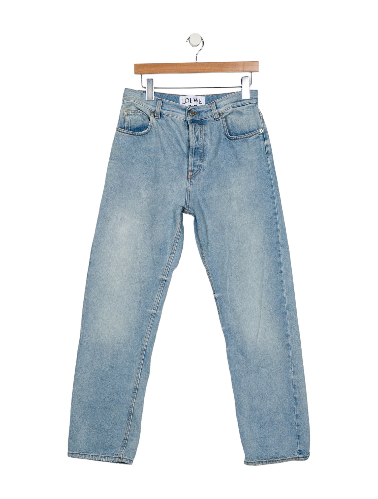 Loewe High-Rise Straight Leg Jeans