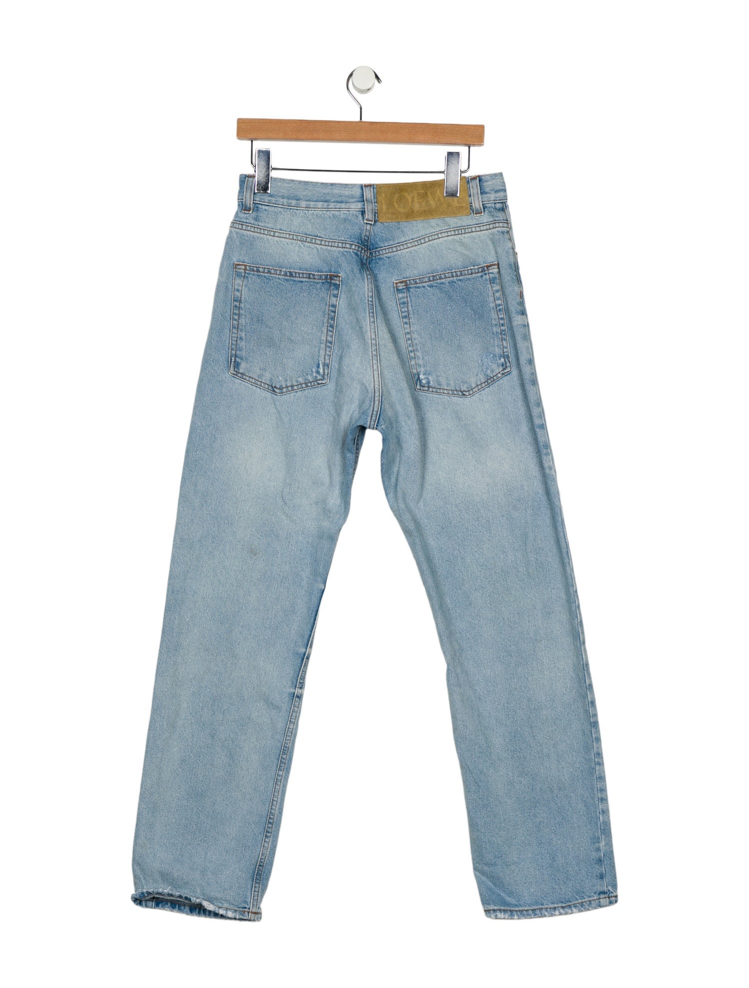 Loewe High-Rise Straight Leg Jeans