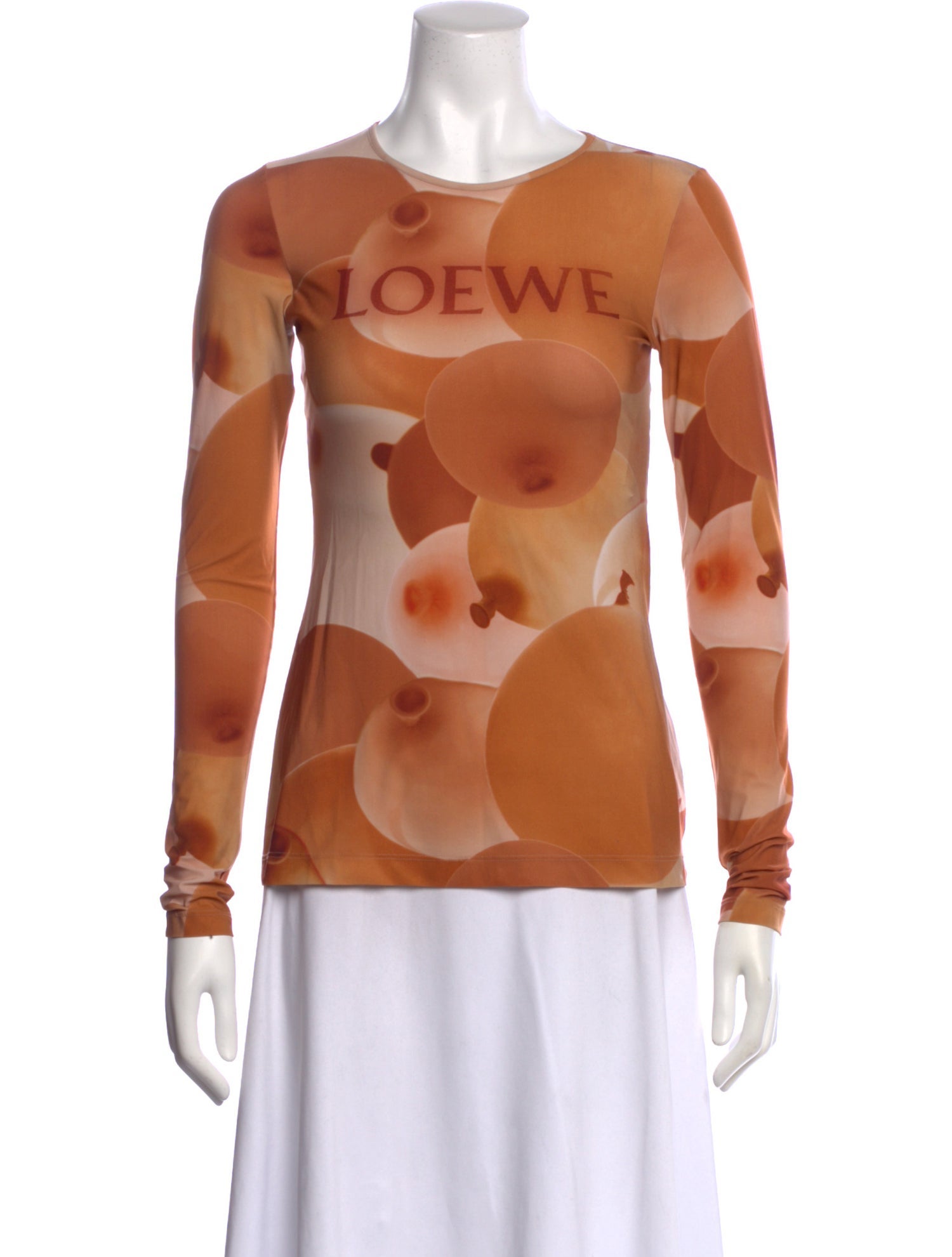 Loewe Logo Graphic Print Top