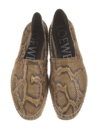 Loewe Python Animal Print Espadrilles