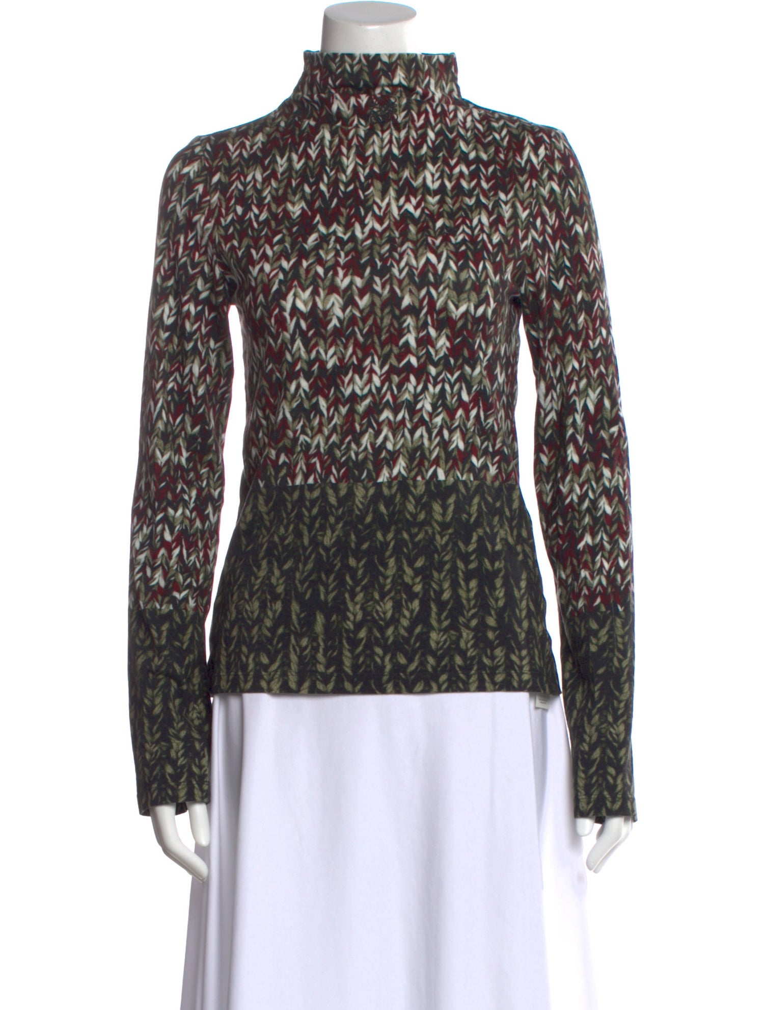 Loewe Patterned Turtleneck Top