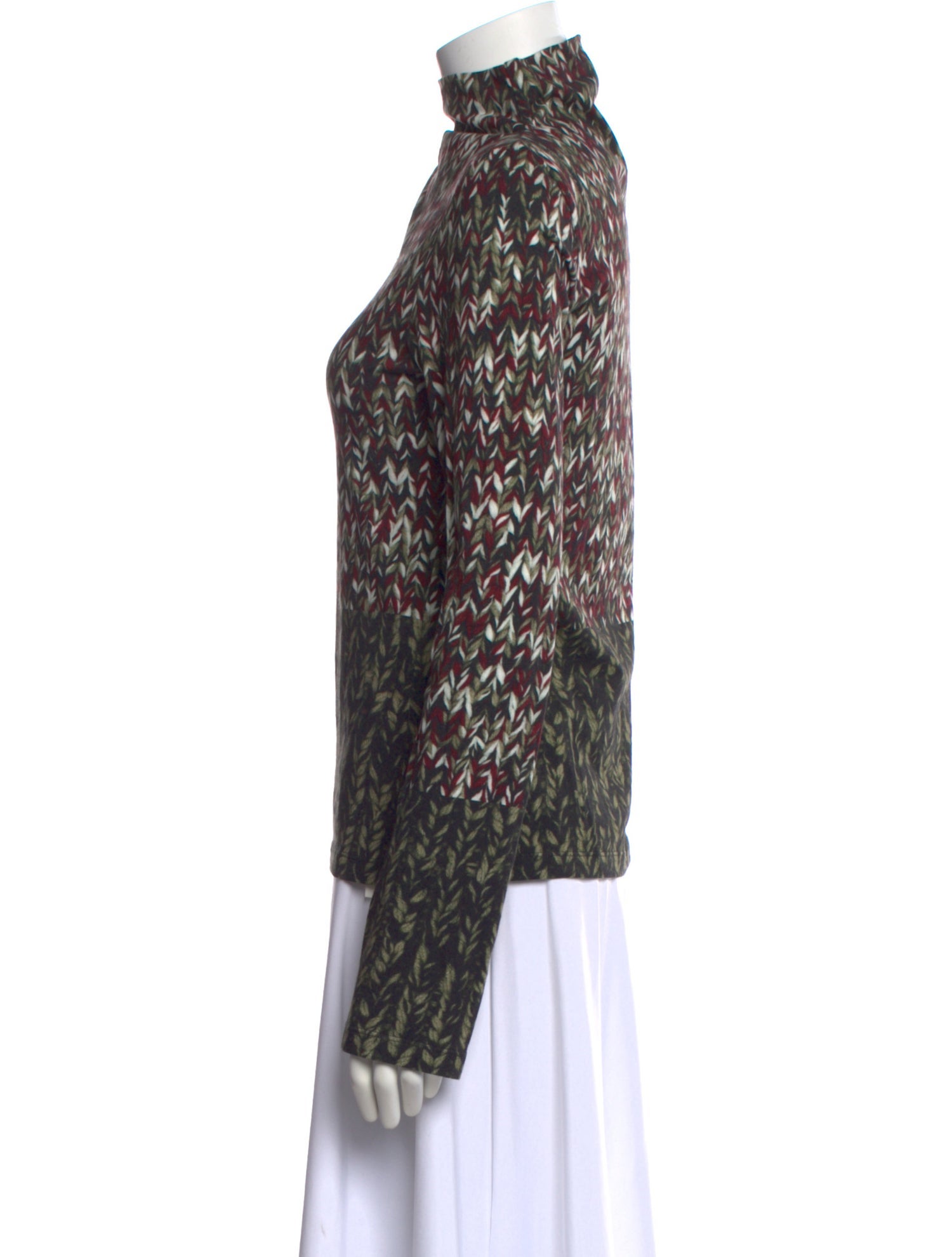 Loewe Patterned Turtleneck Top