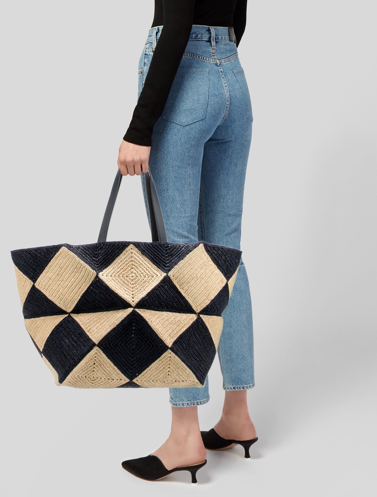 Loewe Paula's Ibiza Raffia Puzzle Fold tote XXL