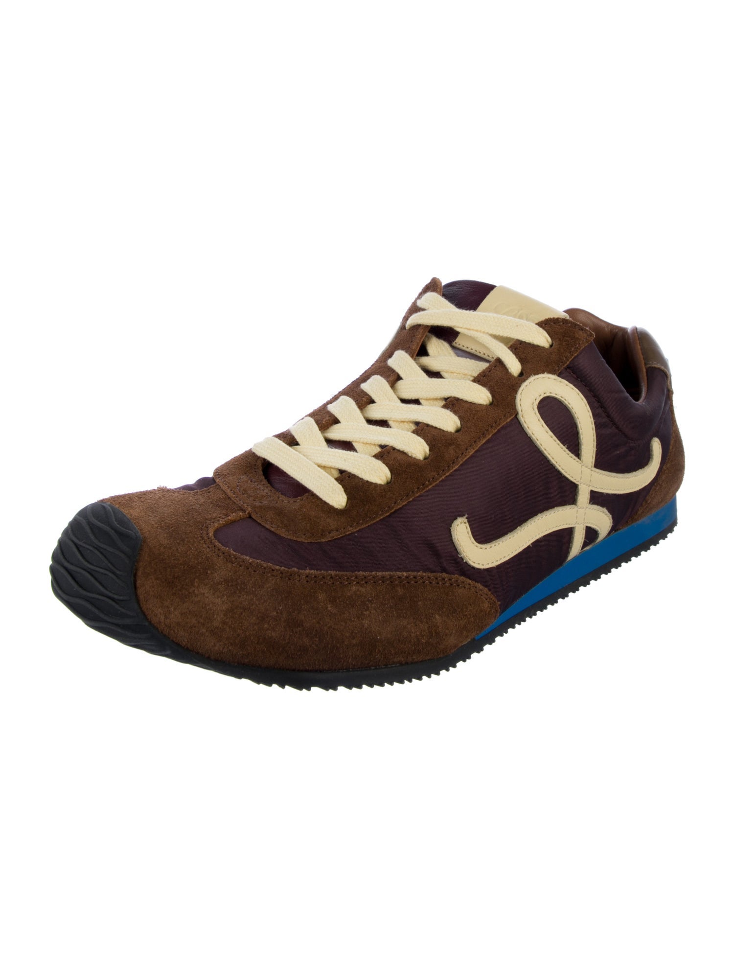 Loewe Suede Printed Sneakers