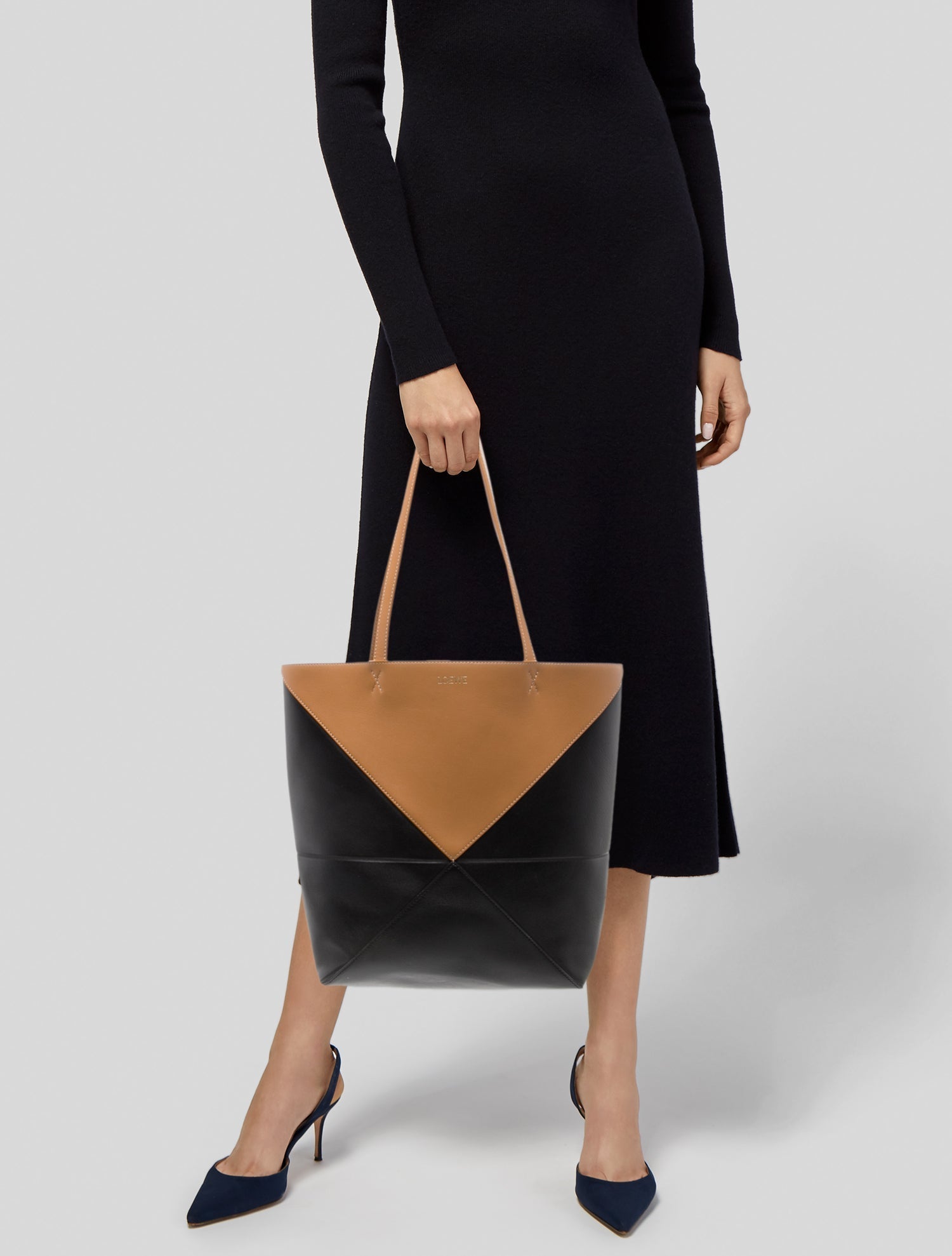 Loewe Leather Puzzle Fold tote Medium 2023