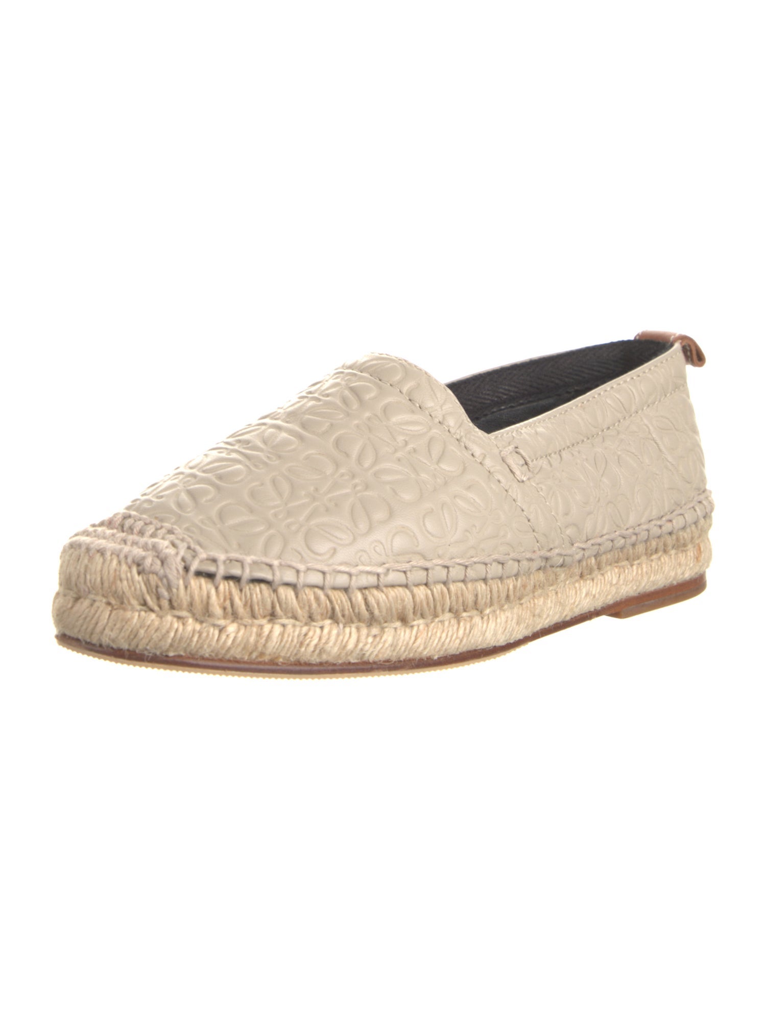 Loewe Leather Whipstitch Trim Espadrilles