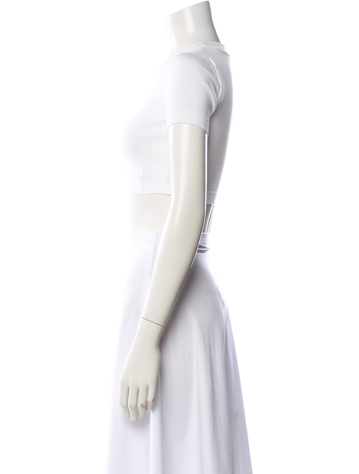 Loewe Crew Neck Short Sleeve Crop Top