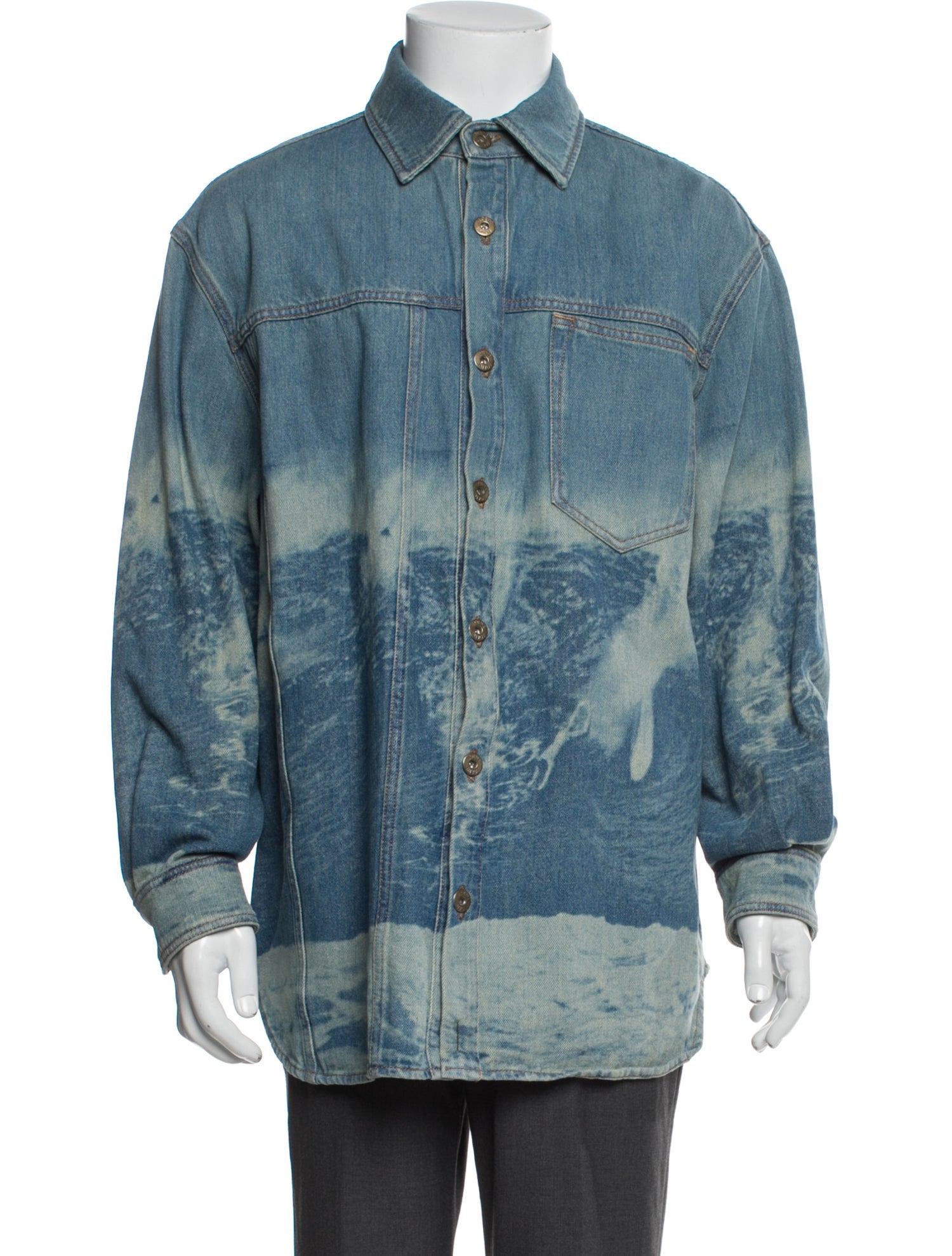 Loewe Paula's Ibiza 2022 Printed Denim Jacket