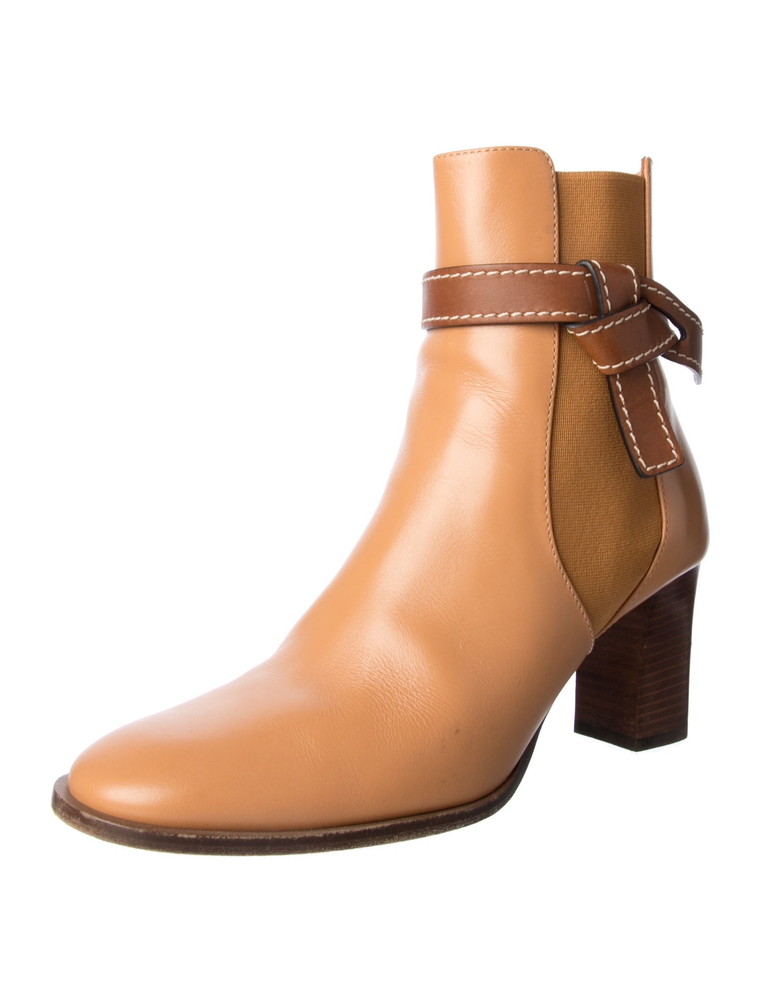 Loewe Leather Leather Trim Embellishment Boots