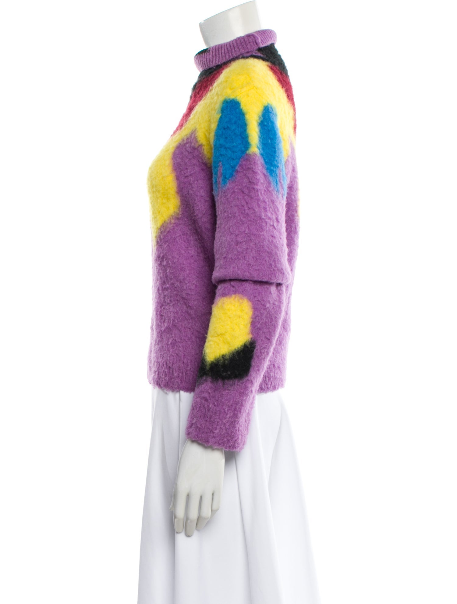 Loewe Striped Mock Neck Sweater