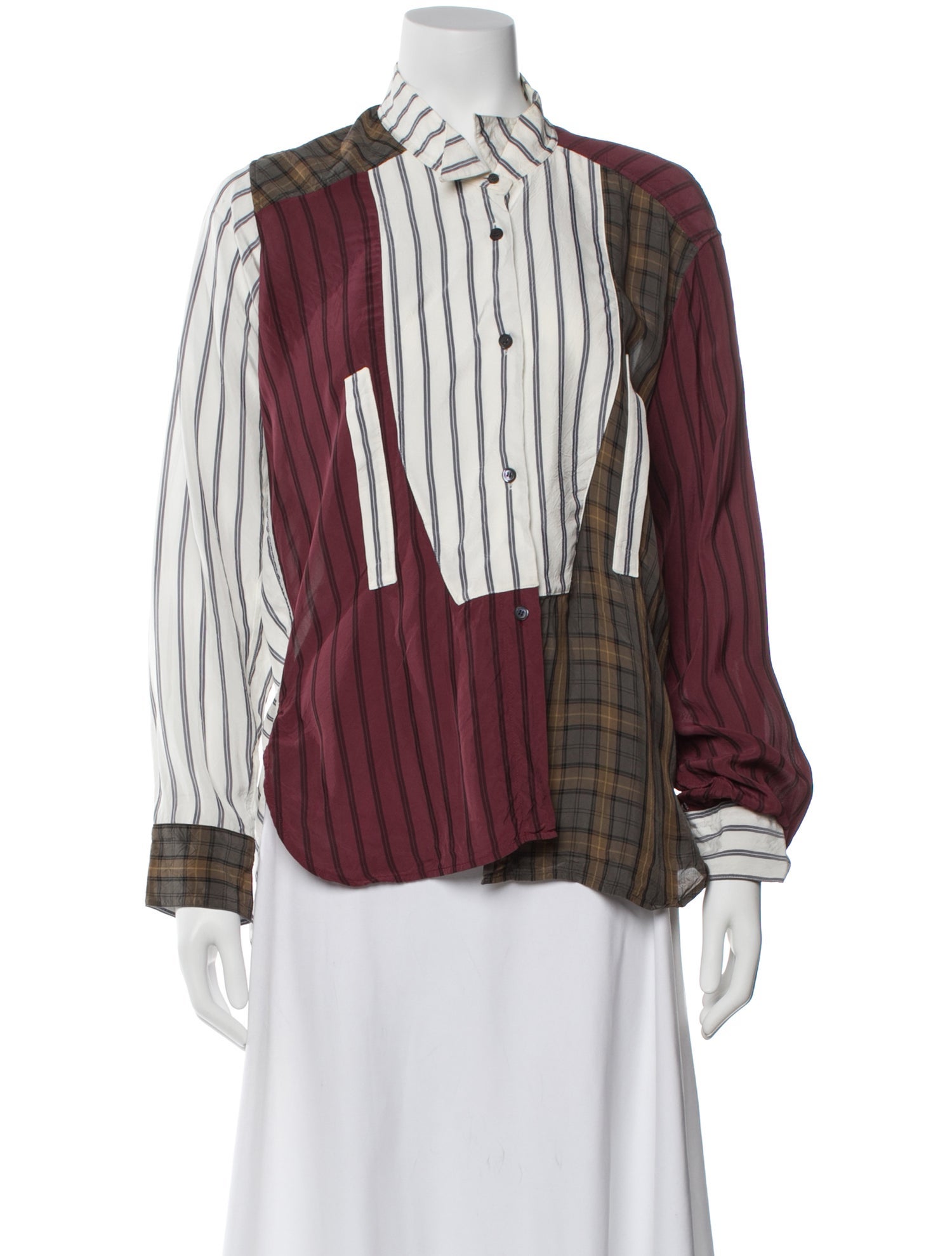 Loewe Patterned Long Sleeve Blouse