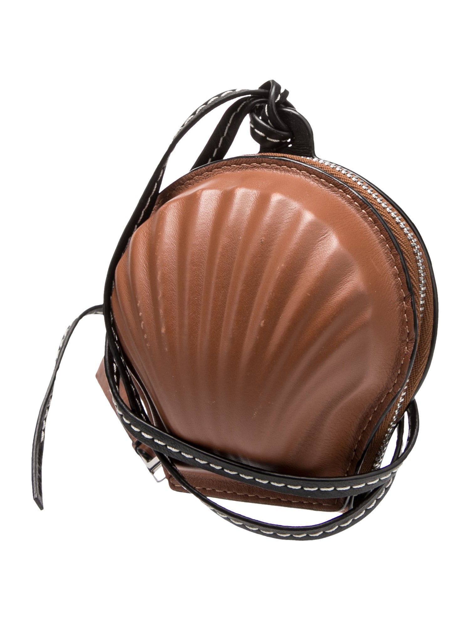 Loewe Signature Brown Calfskin Seashell Mini Bag