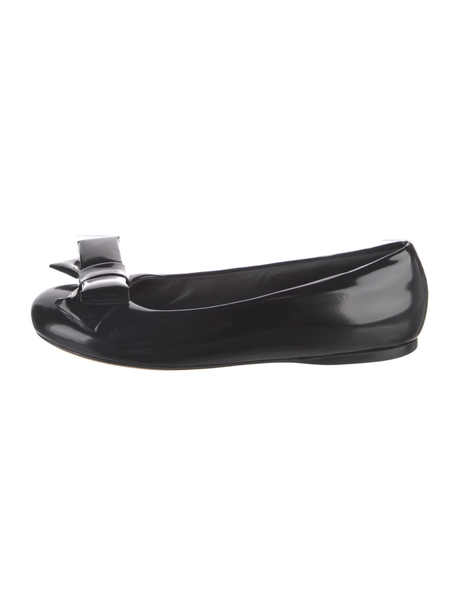 Loewe Leather Bow Accents Ballet Flats