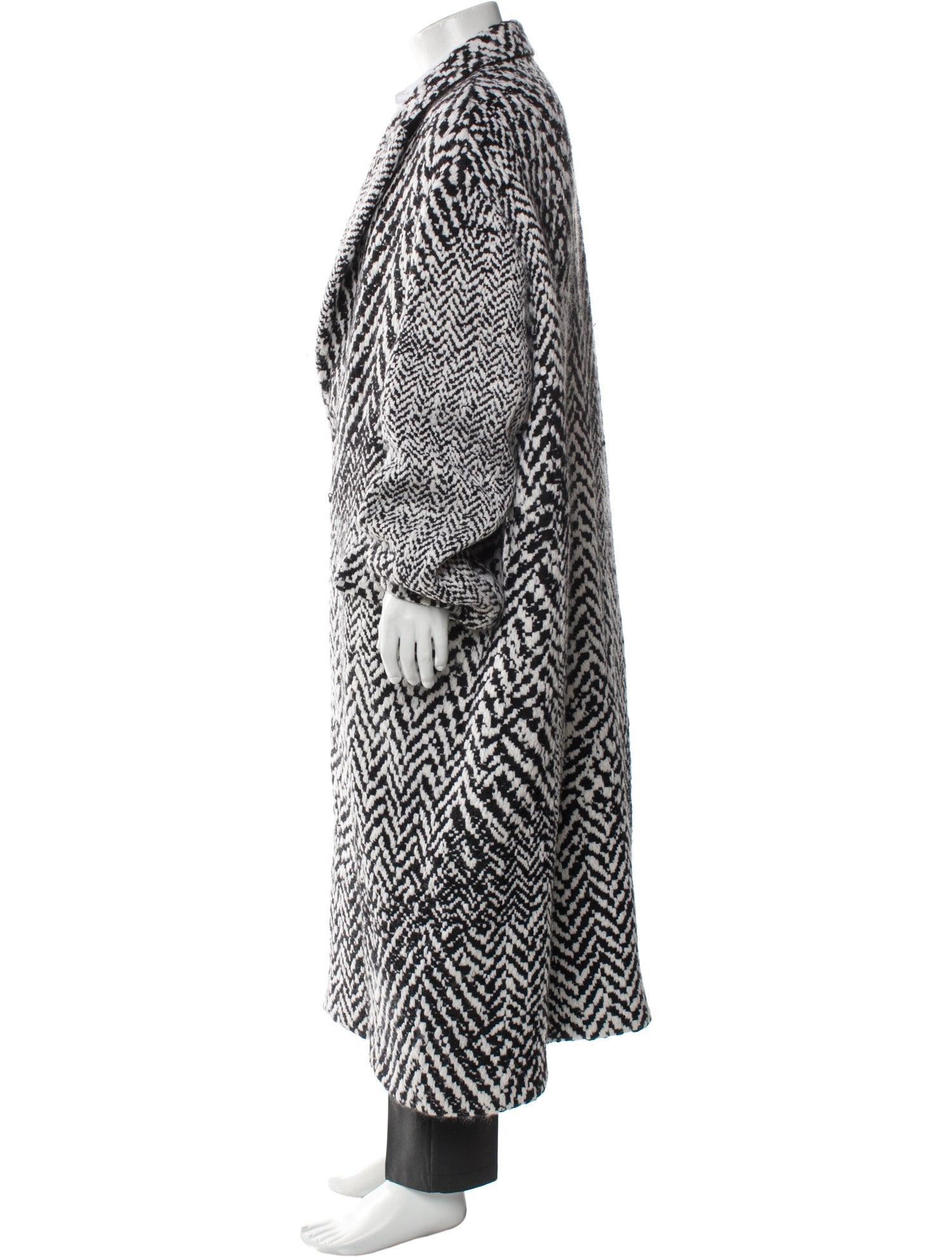 Loewe Wool Striped Trench Coat