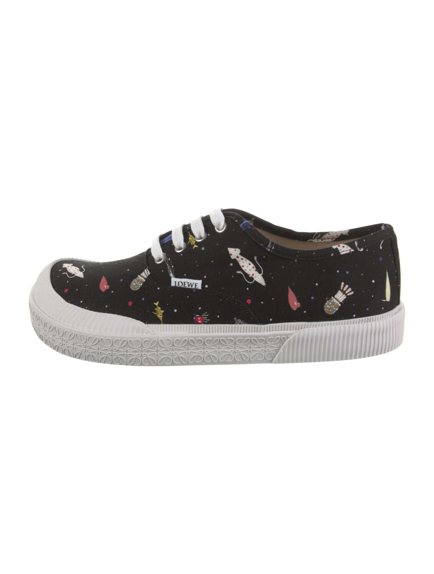Loewe Canvas Printed Sneakers