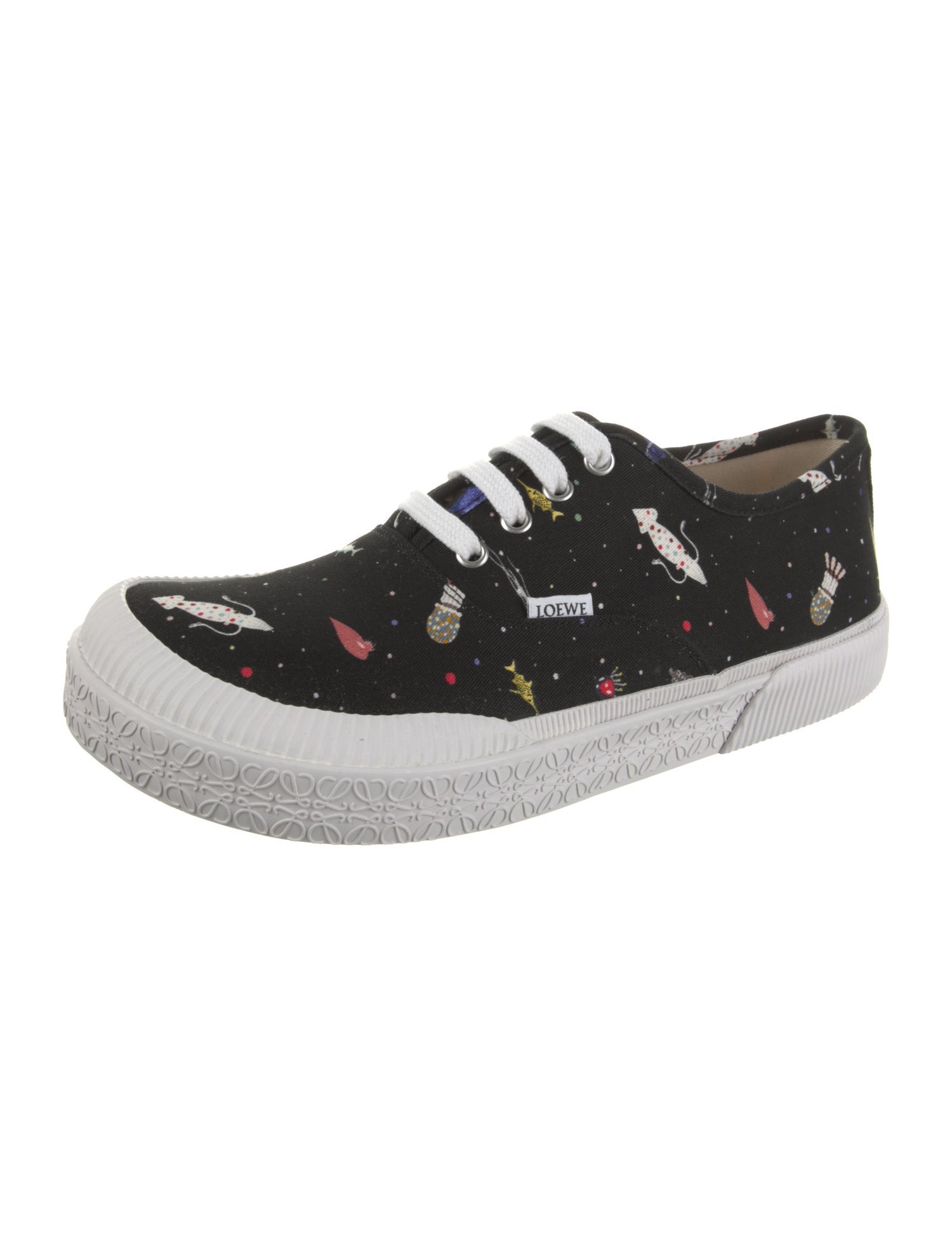 Loewe Canvas Printed Sneakers