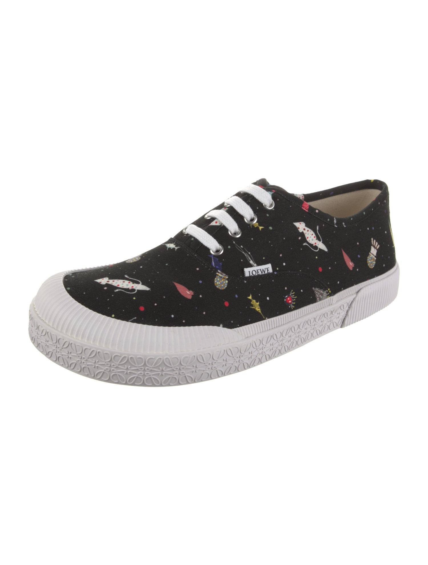Loewe Canvas Printed Sneakers