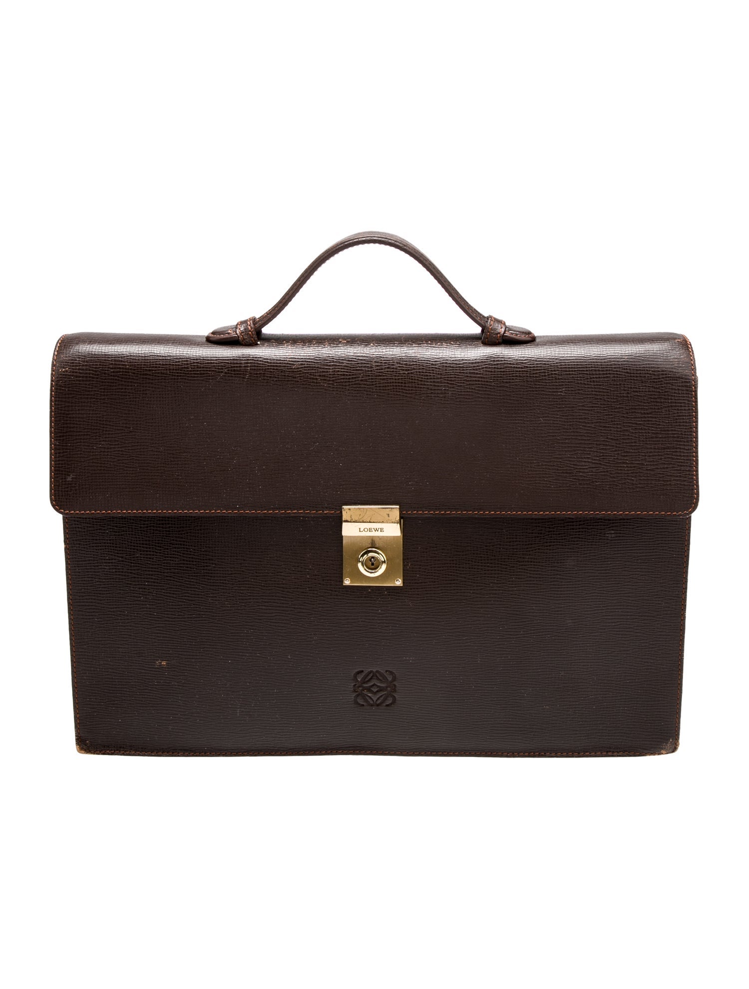 Loewe Leather Briefcase Vintage