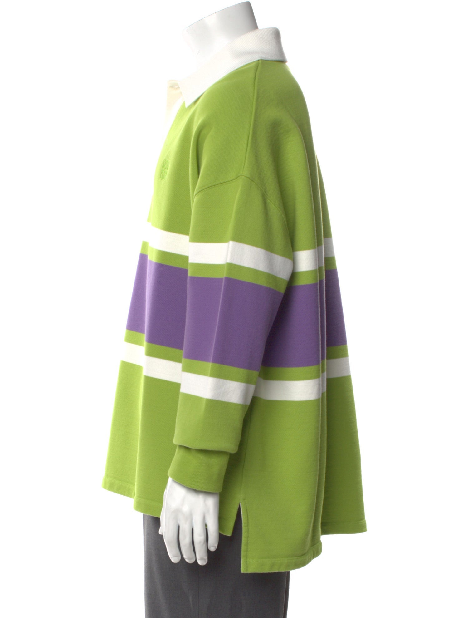 Loewe Striped V-Neck Polo Shirt