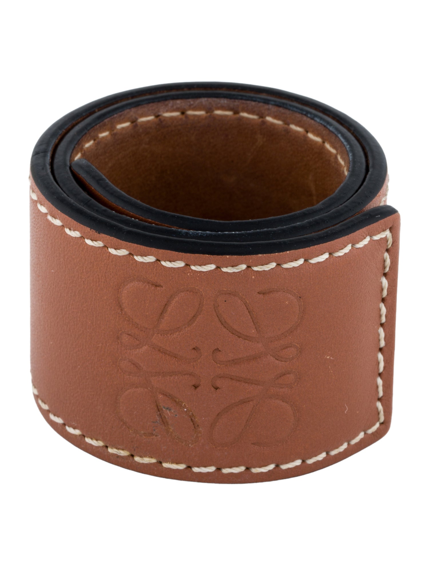 Loewe Leather Slap Wrap Bracelet