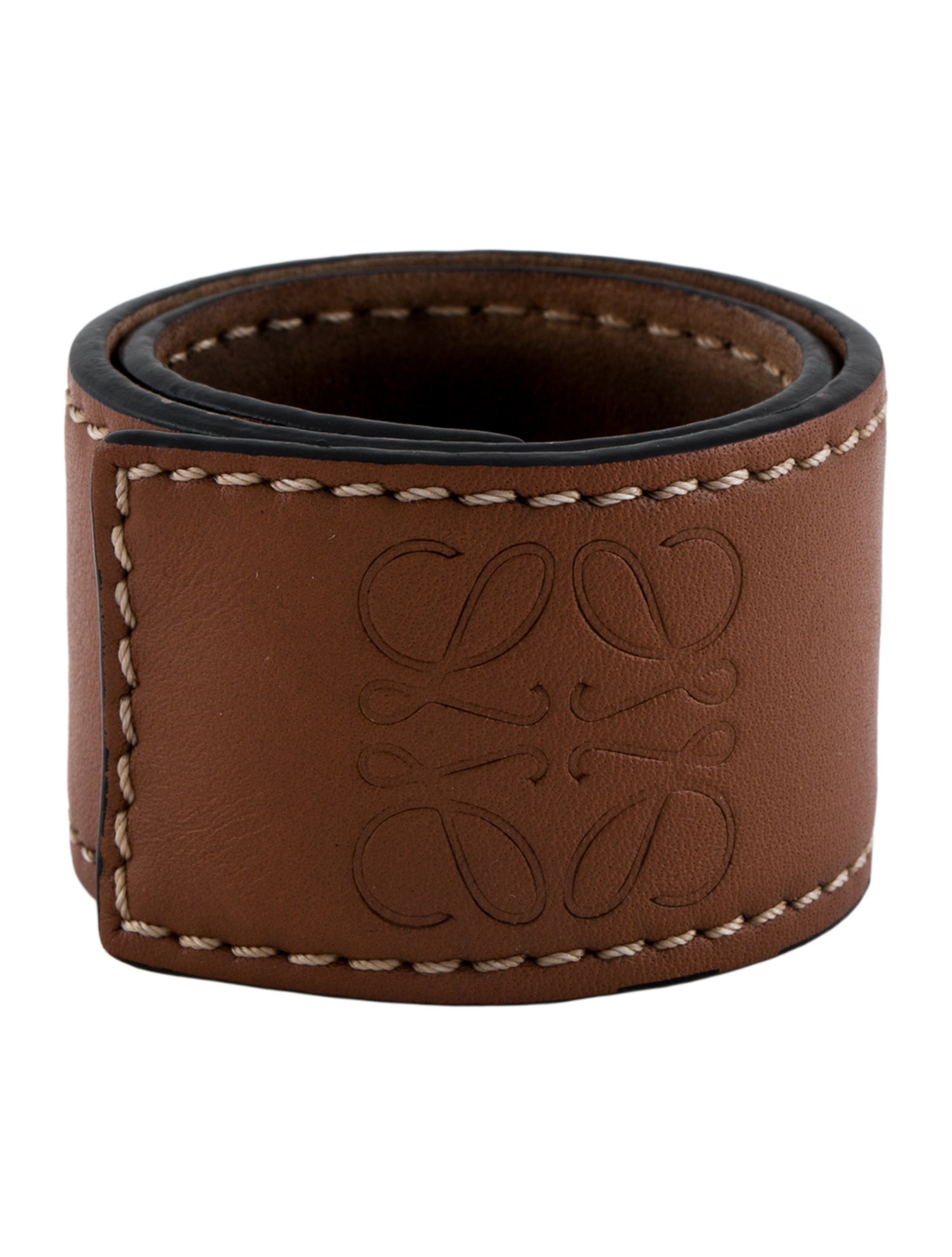 Loewe Leather Slap Wrap Bracelet