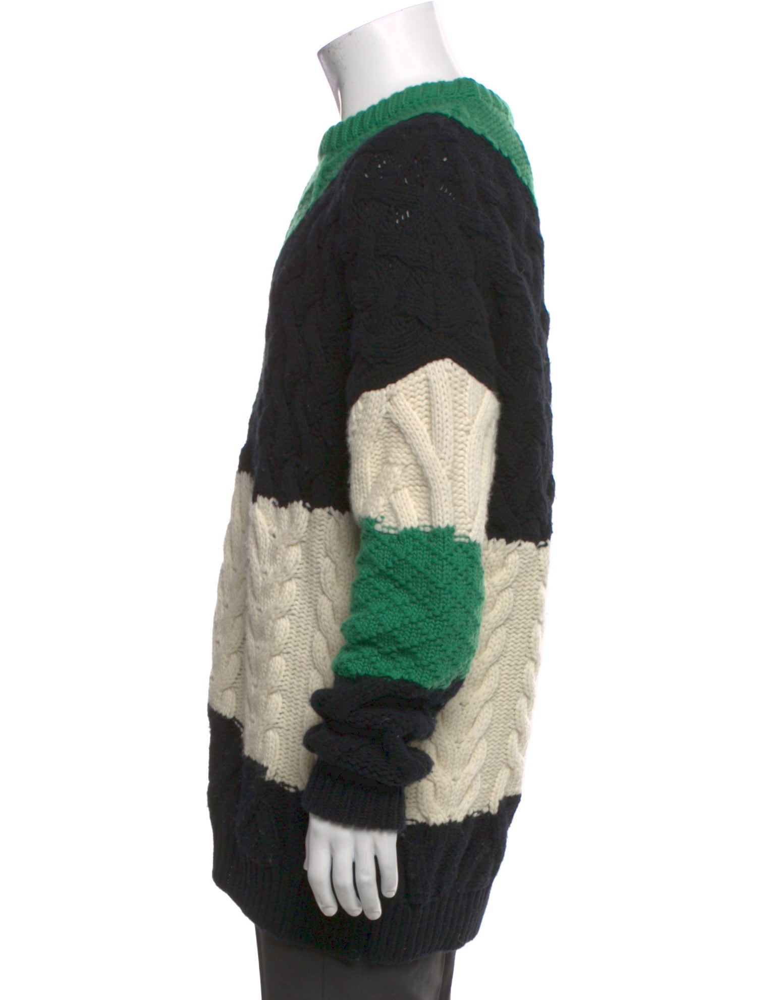 Loewe Wool Colorblock Pattern Pullover