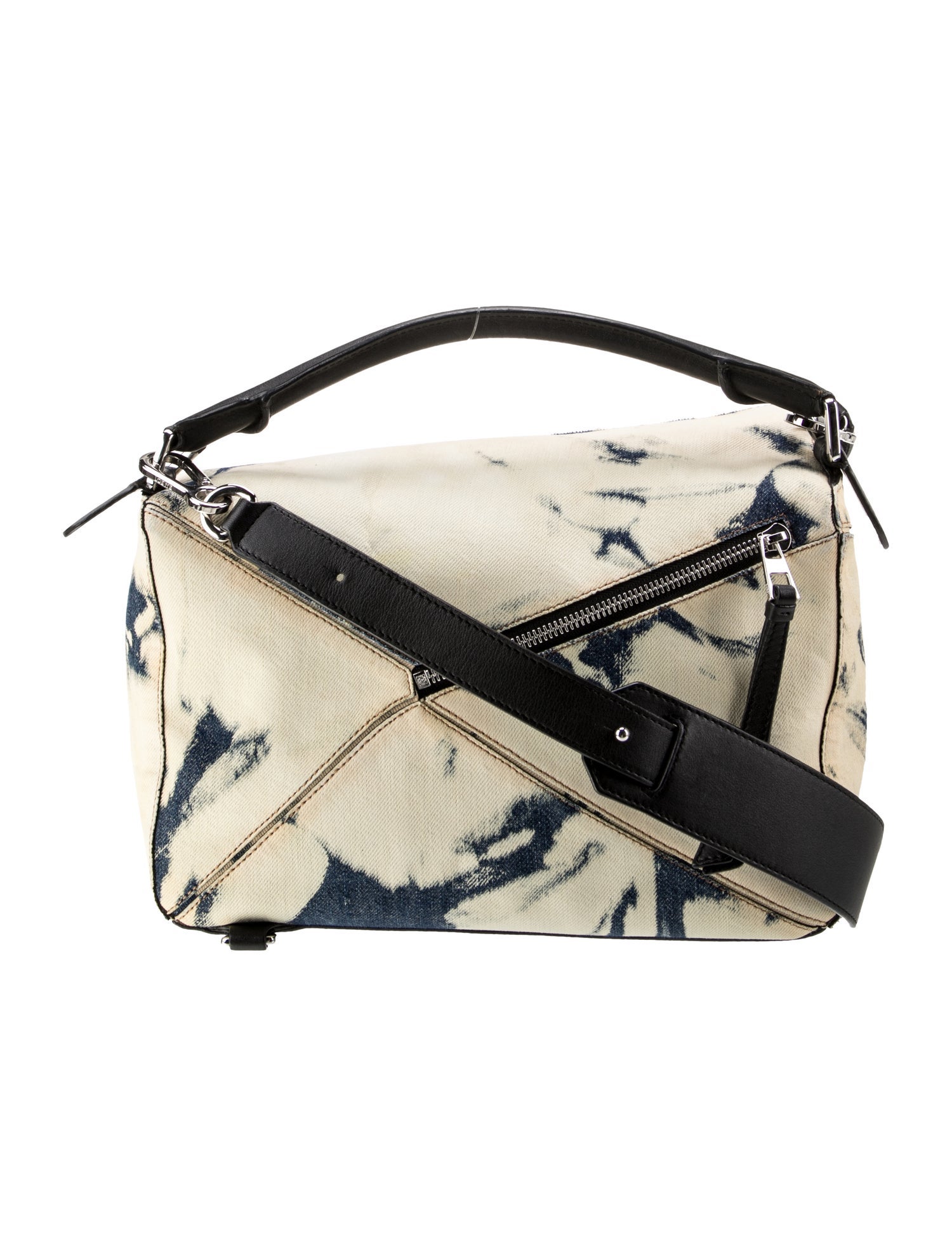 Loewe Denim Puzzle - Blue Shoulder Bags, Handbags - LOW101997