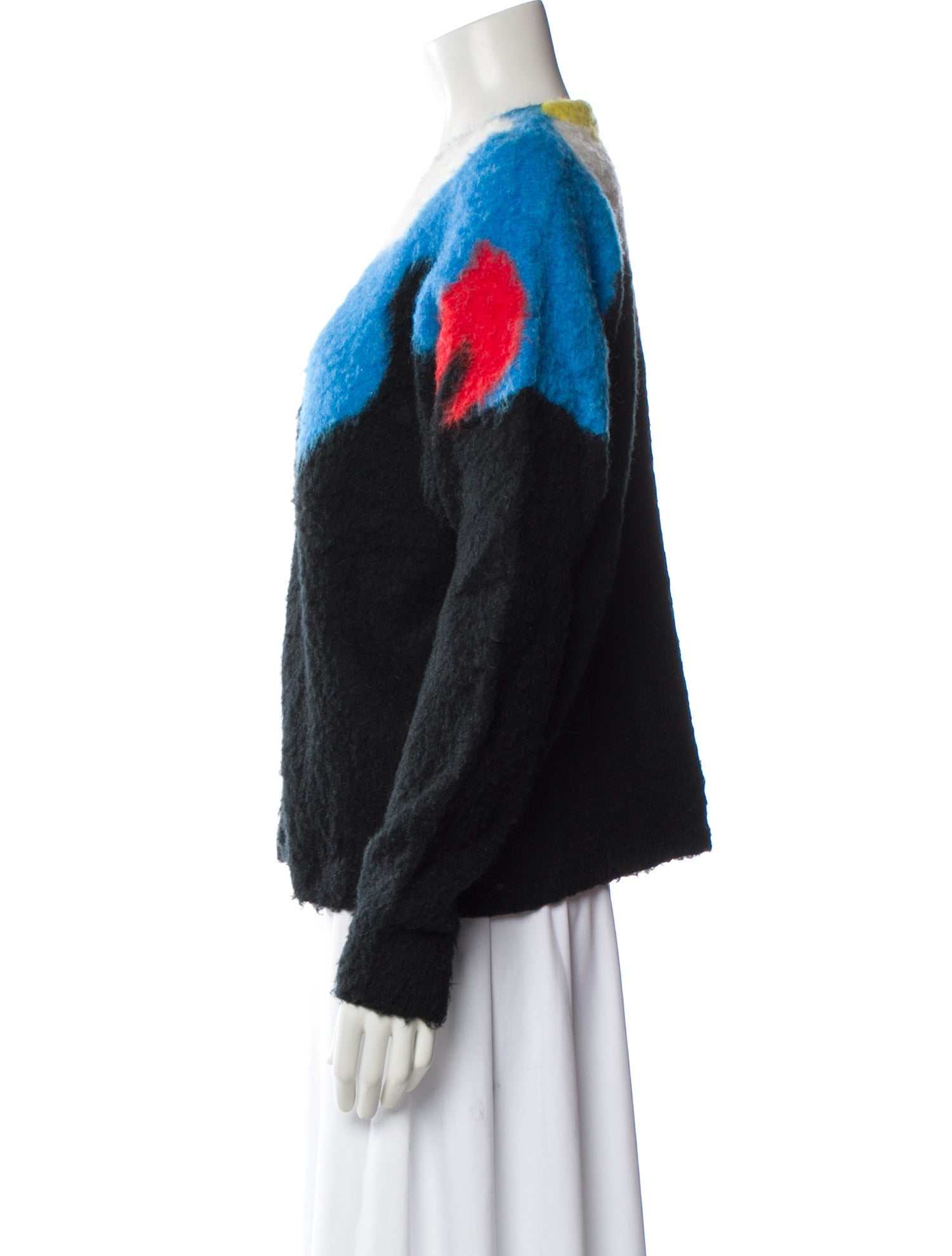 Loewe Graphic Print V-Neck Sweater