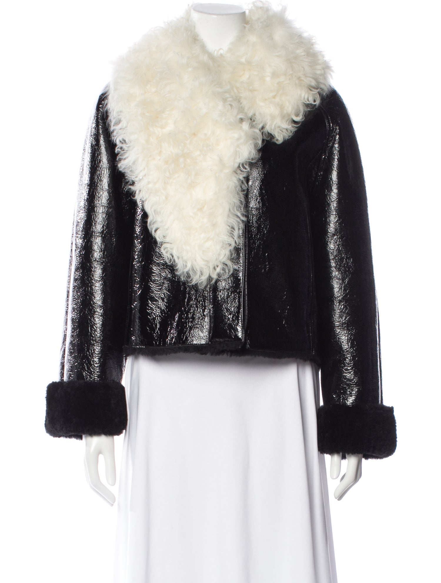 Loewe Leather Faux Fur Jacket