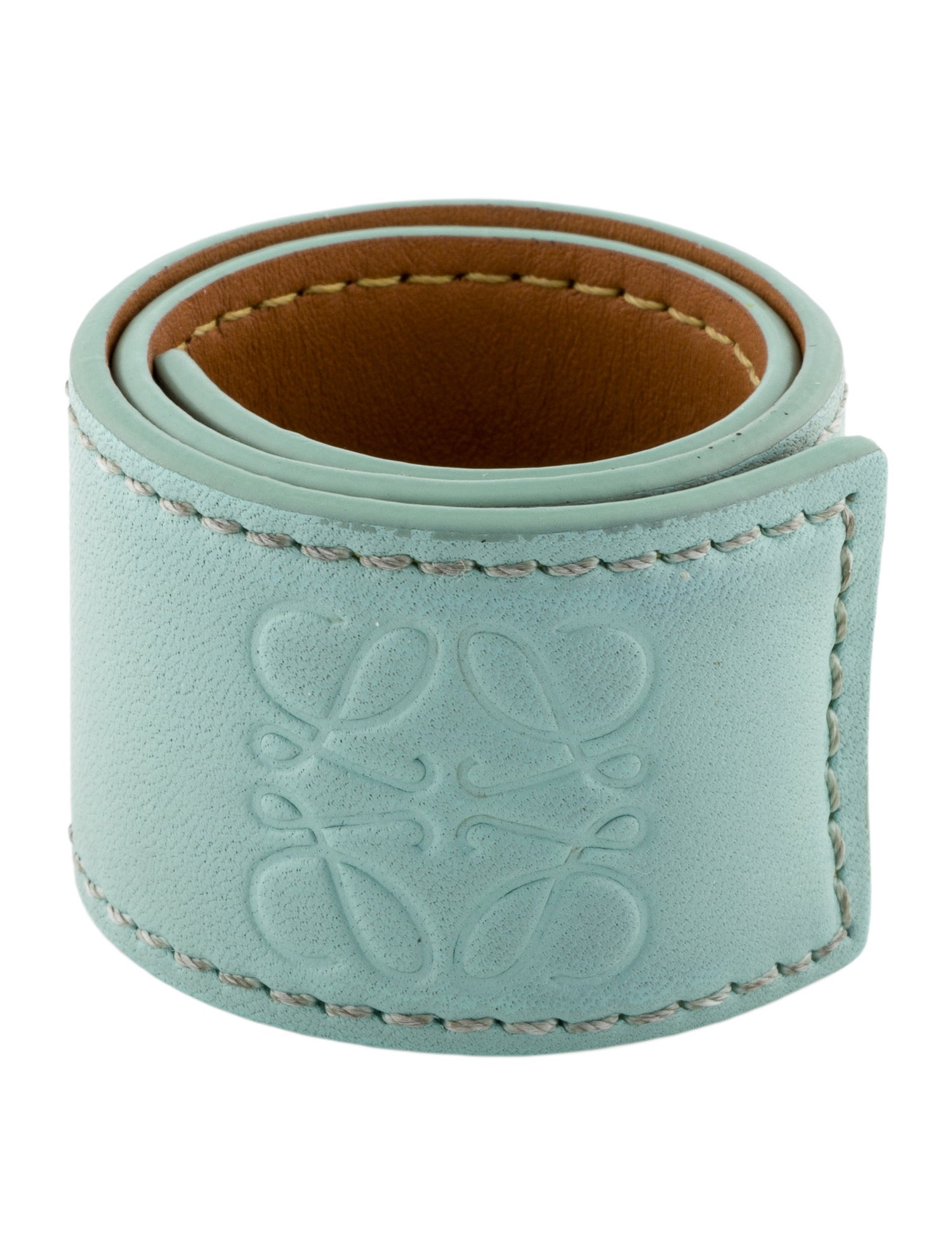 Loewe Leather Slap Wrap Bracelet