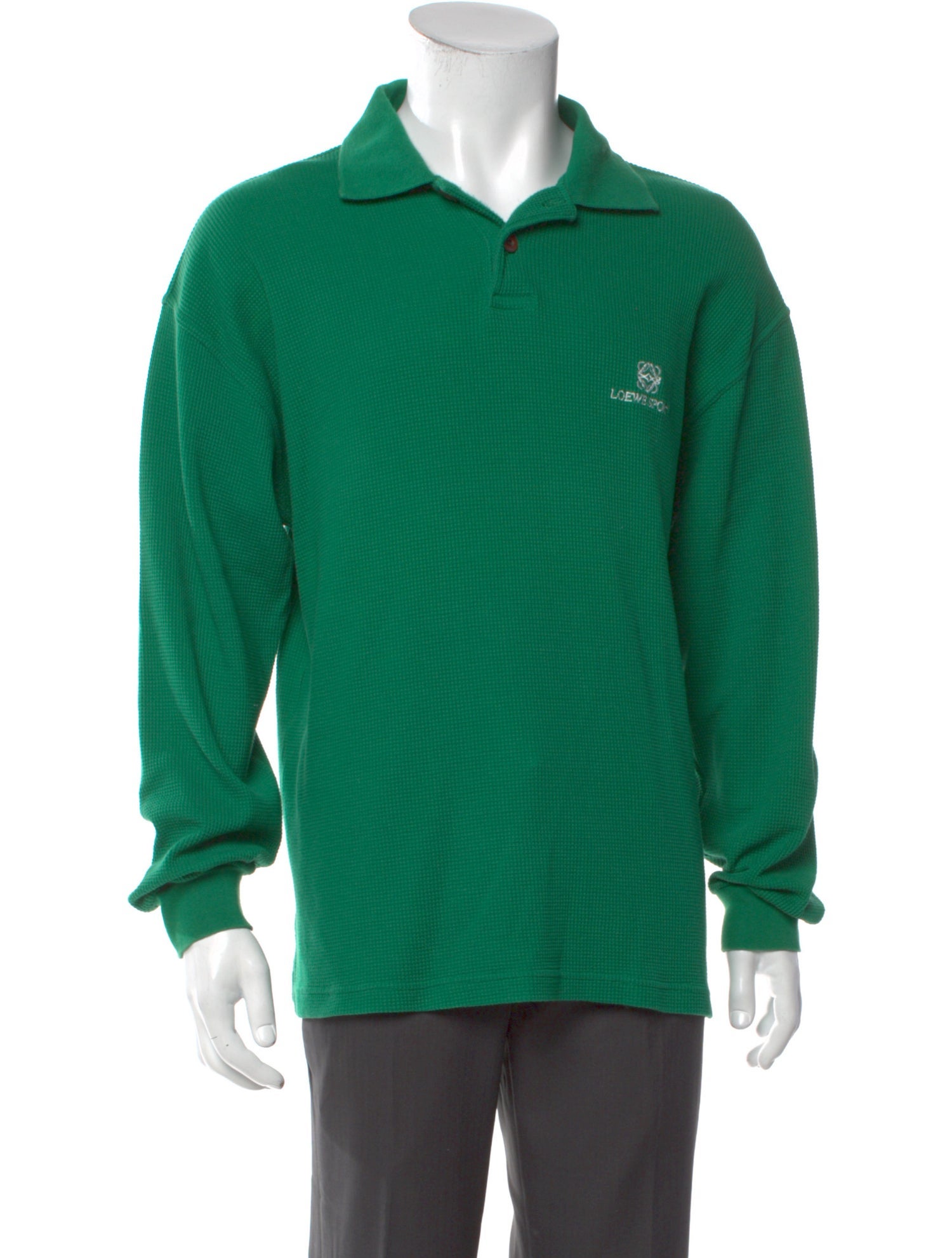 Loewe Collar Long Sleeve Polo Shirt