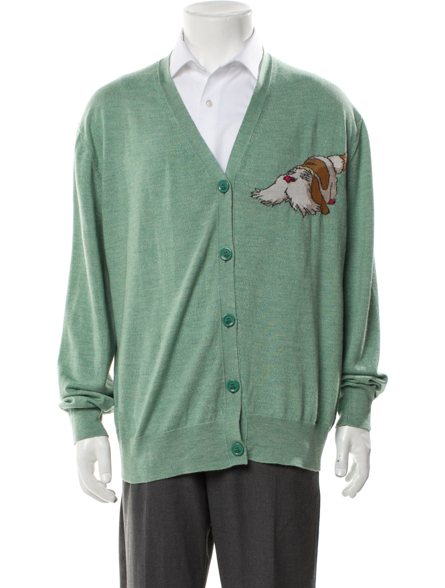 LOEWE x Studio Ghibli Wool Graphic Print Cardigan