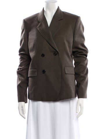 Pre-owned Loewe Wool Blazer W/ Tags In Gray