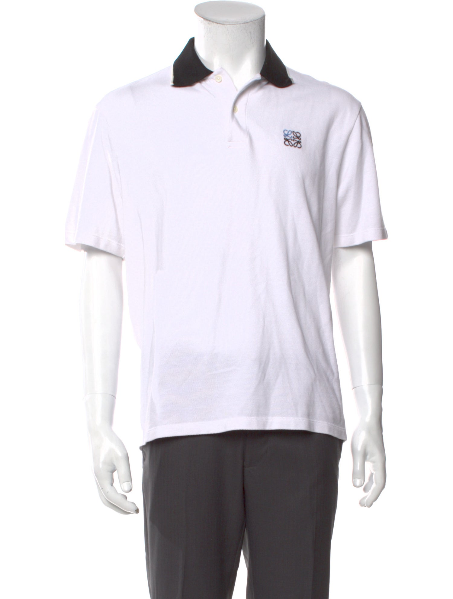 Loewe V-Neck Short Sleeve Polo Shirt