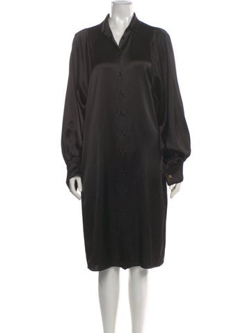 Pre-owned Loewe Knee-length Dress In Black